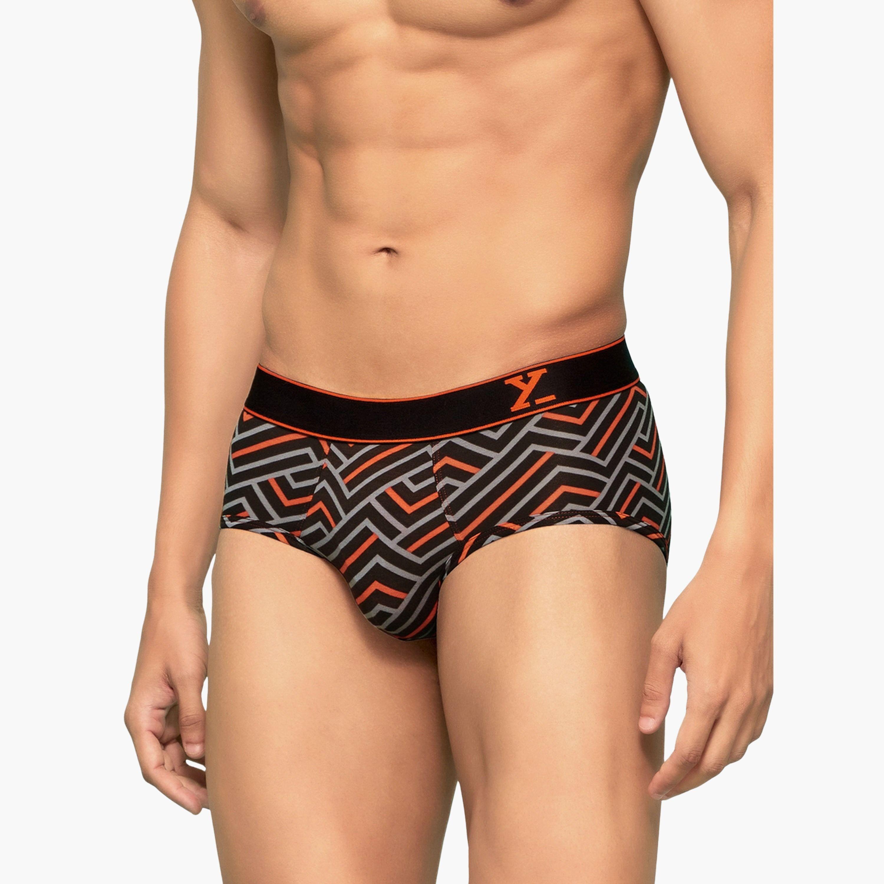 اكس واي اكس اكس - سروال داخلي رجالي مخططة قطن بتقنية بارالاكس-men-clothing-innerwear-underwear-image-5