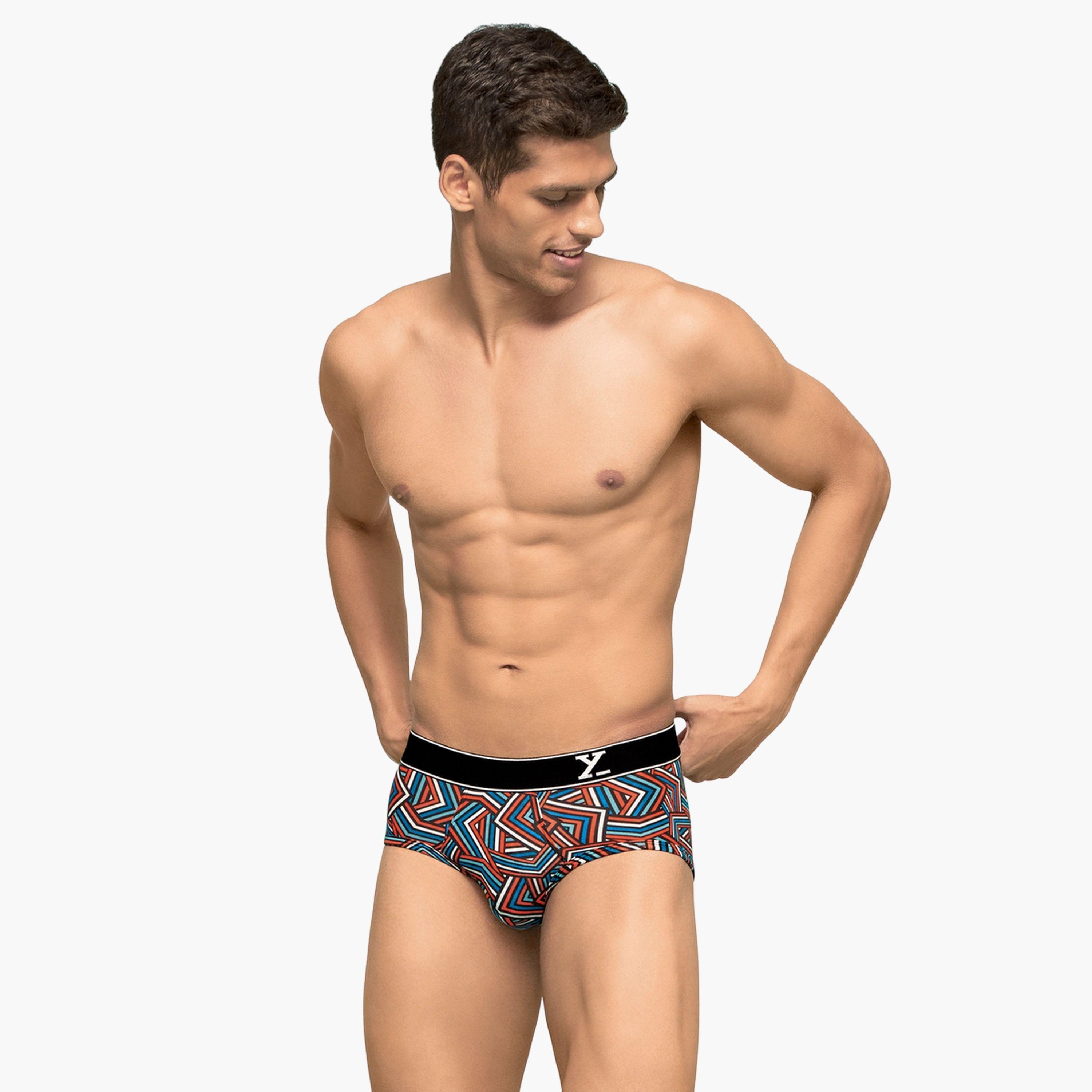 XYXX Men Cotton Stripes Parallax Briefs-men-clothing-innerwear-underwear-image-2