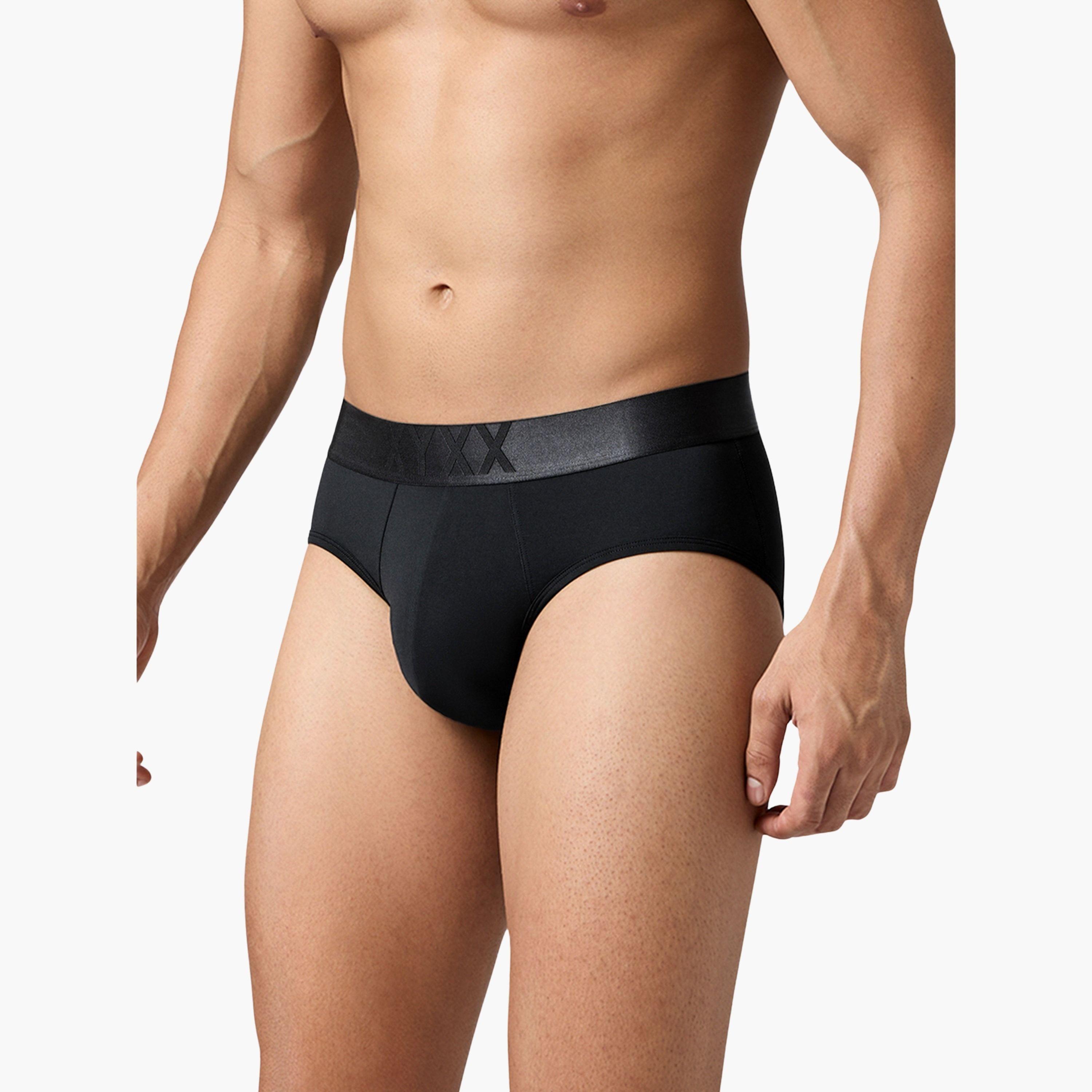 اكس واي اكس اكس - سروال داخلي رجالي مطاطي لون سادة - سريعة الجفاف (عبوة 8 قطع)-men-clothing-innerwear-underwear-image-4