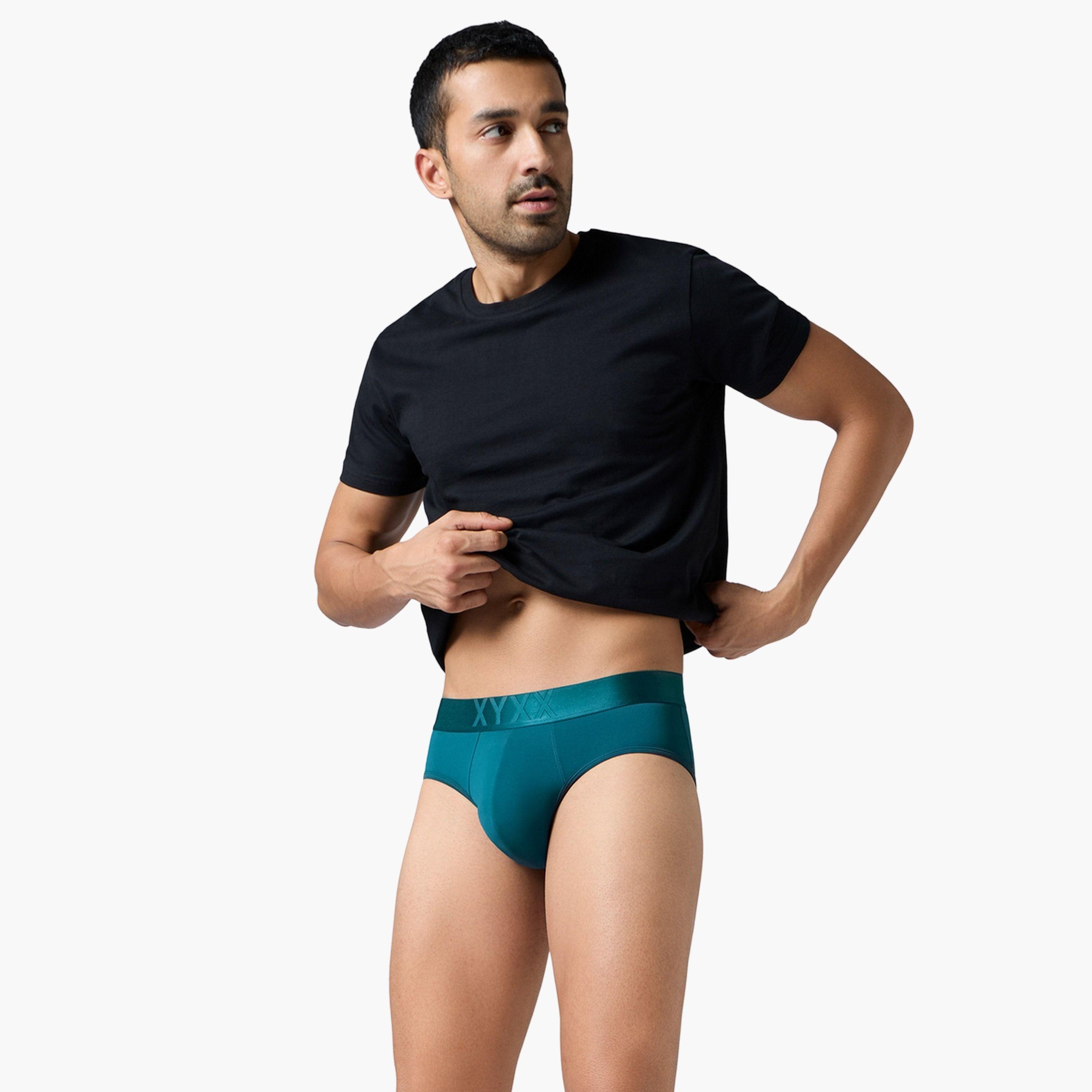 اكس واي اكس اكس - سروال داخلي رجالي مطاطي لون سادة - سريعة الجفاف (عبوة 8 قطع)-men-clothing-innerwear-underwear-image-6