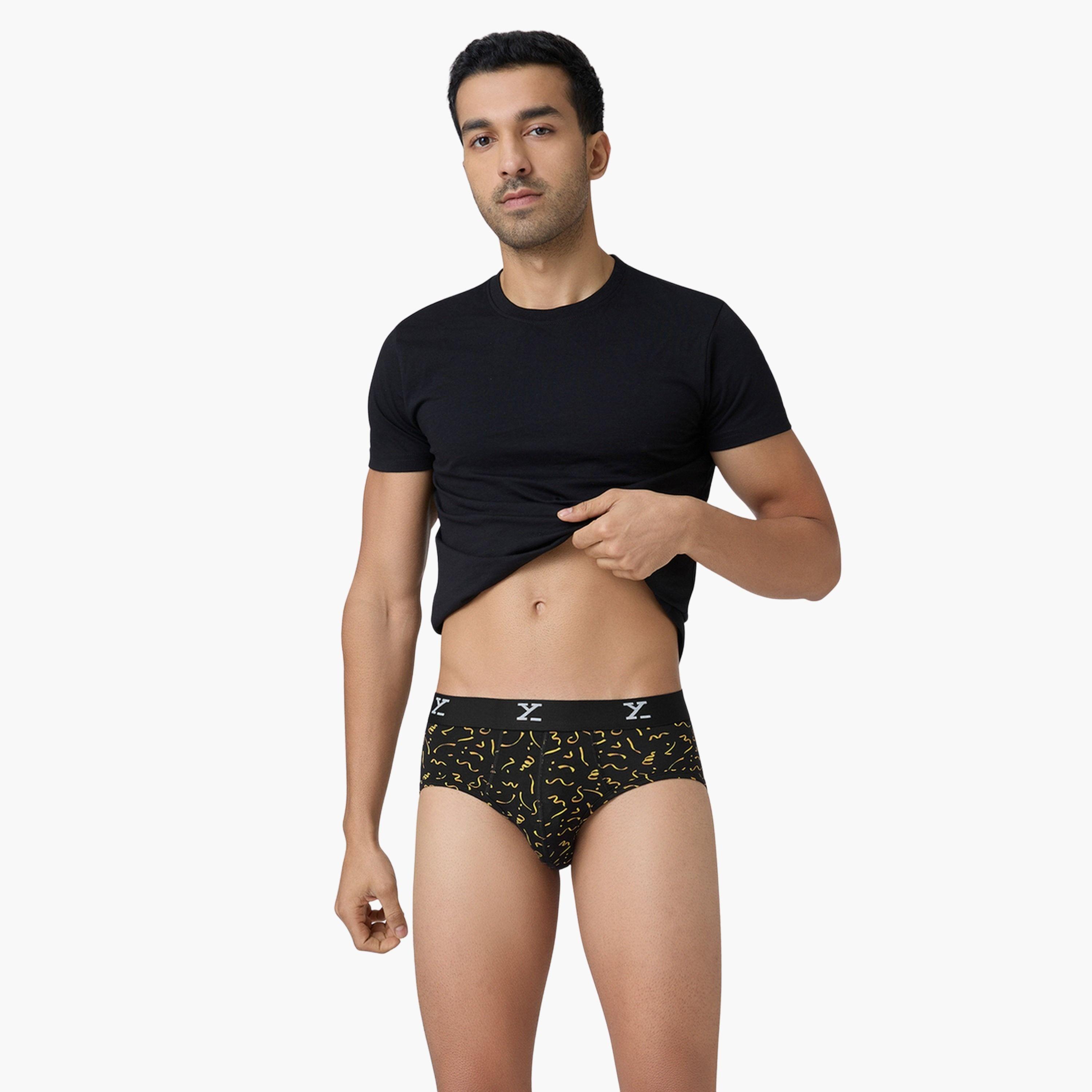 اكس واي اكس اكس - سروال داخلي رجالي طبعة قطن ممشط فائق الجودة-men-clothing-innerwear-underwear-image-2