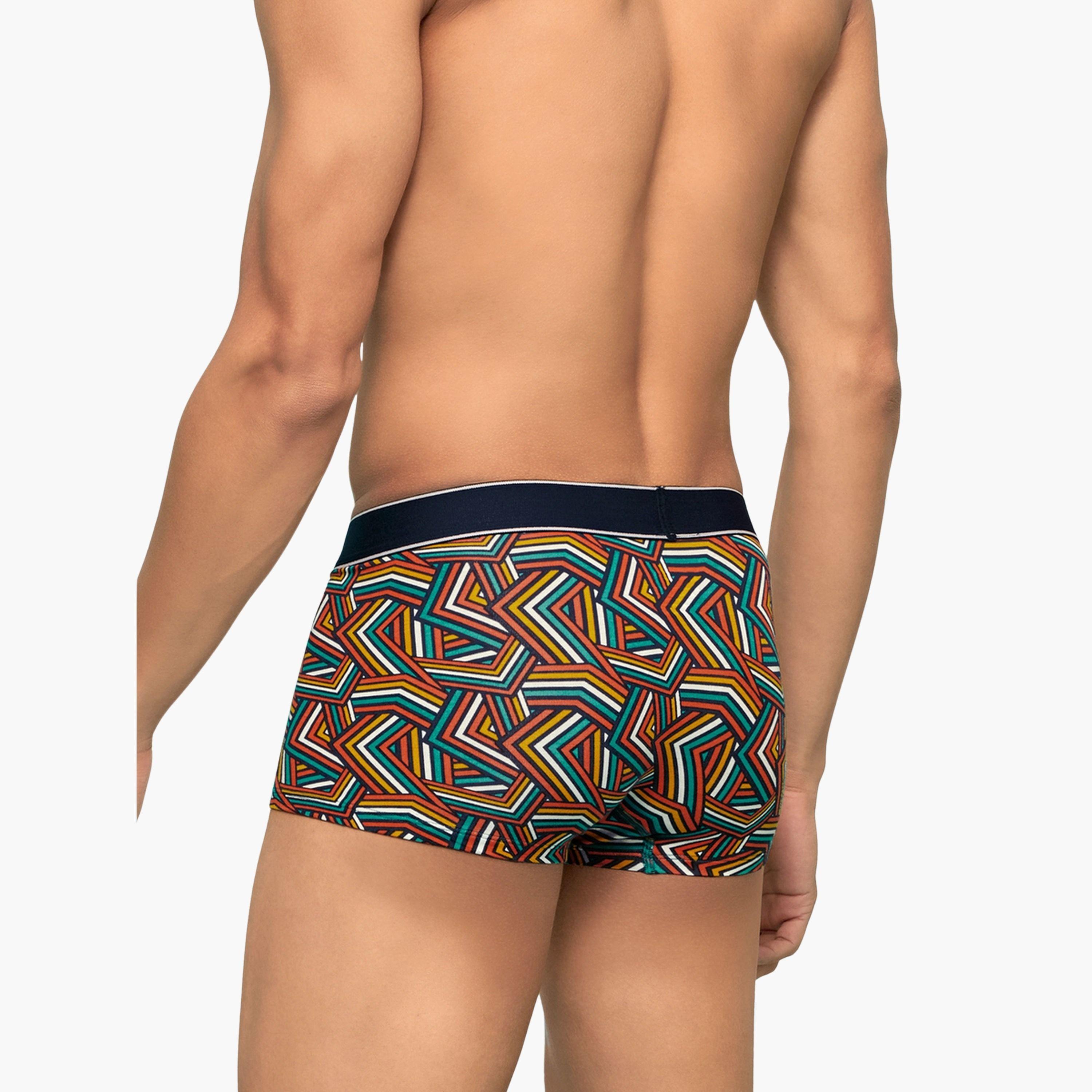 اكس واي اكس اكس - شورت رجالي قطن مخطط تصميم بارالاكس-men-clothing-innerwear-underwear-image-3