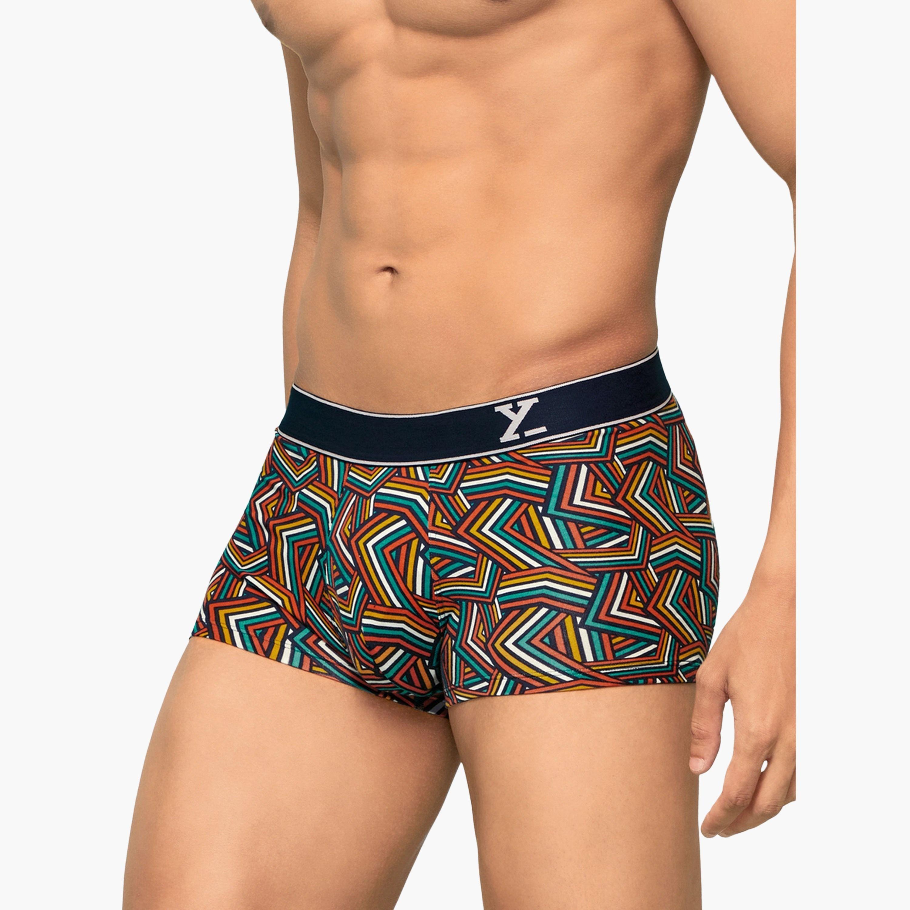 اكس واي اكس اكس - شورت رجالي قطن مخطط تصميم بارالاكس-men-clothing-innerwear-underwear-image-5