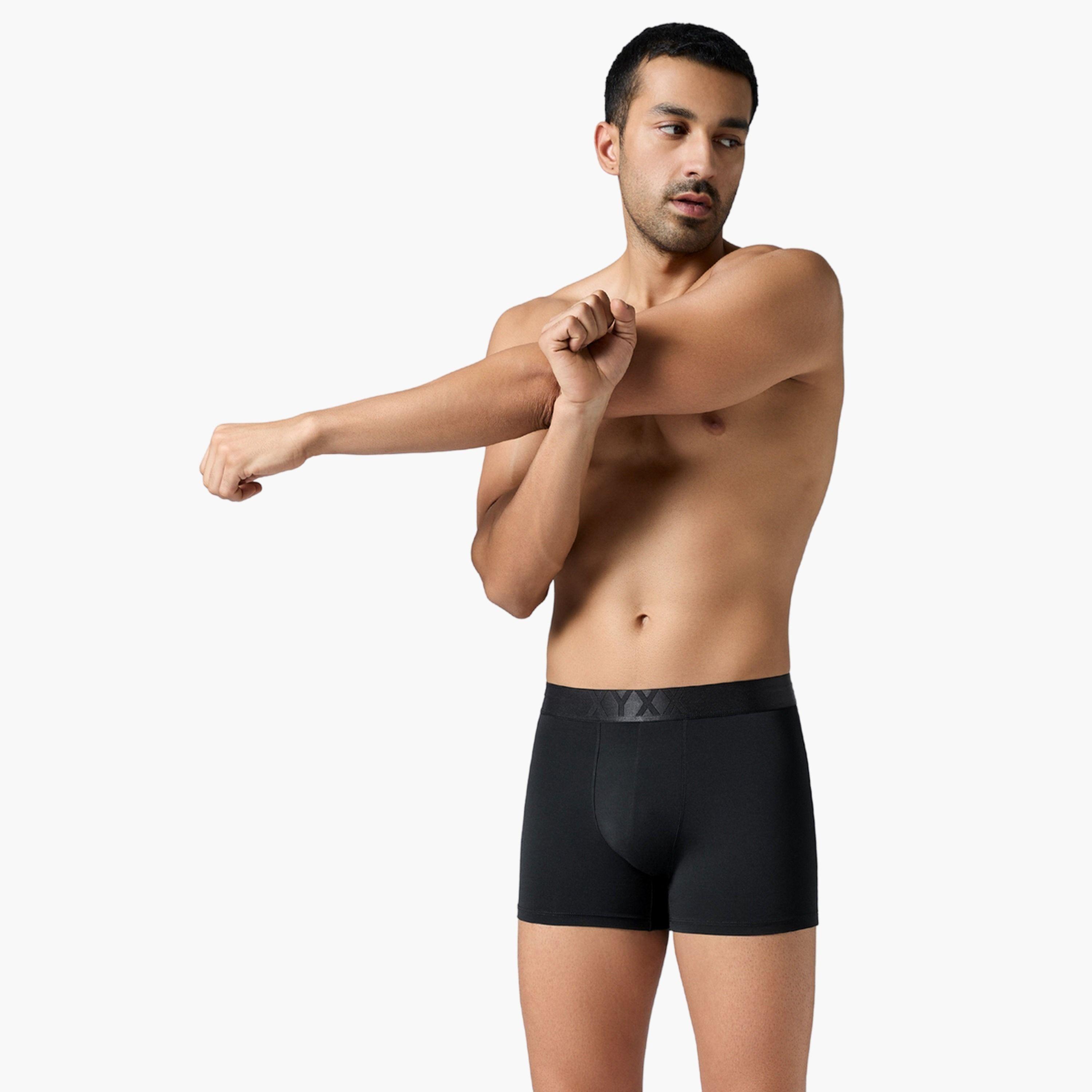 اكس واي اكس اكس - شورت رجالي مطاطي لون سادة - سريع الجفاف (عبوة 8 قطع)-men-clothing-innerwear-underwear-image-5