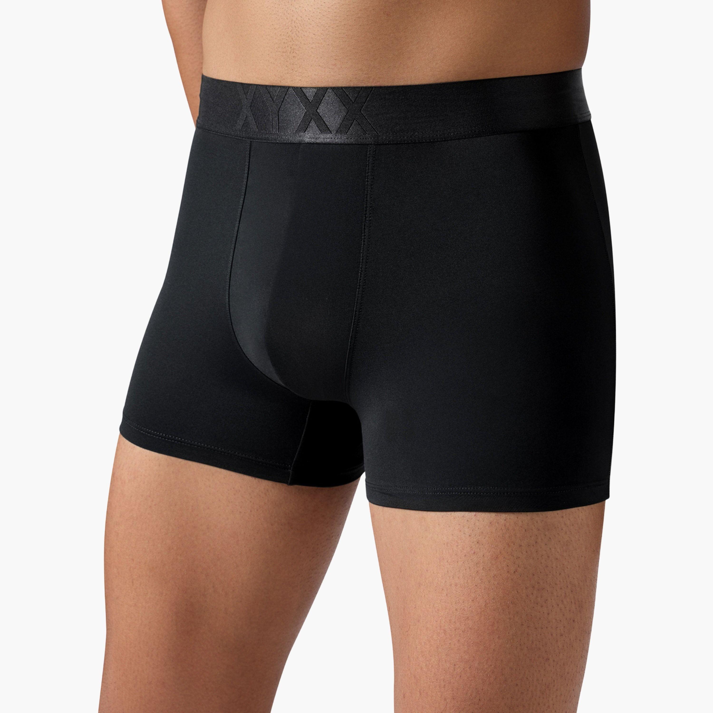 اكس واي اكس اكس - شورت رجالي مطاطي لون سادة - سريع الجفاف (عبوة 8 قطع)-men-clothing-innerwear-underwear-image-2