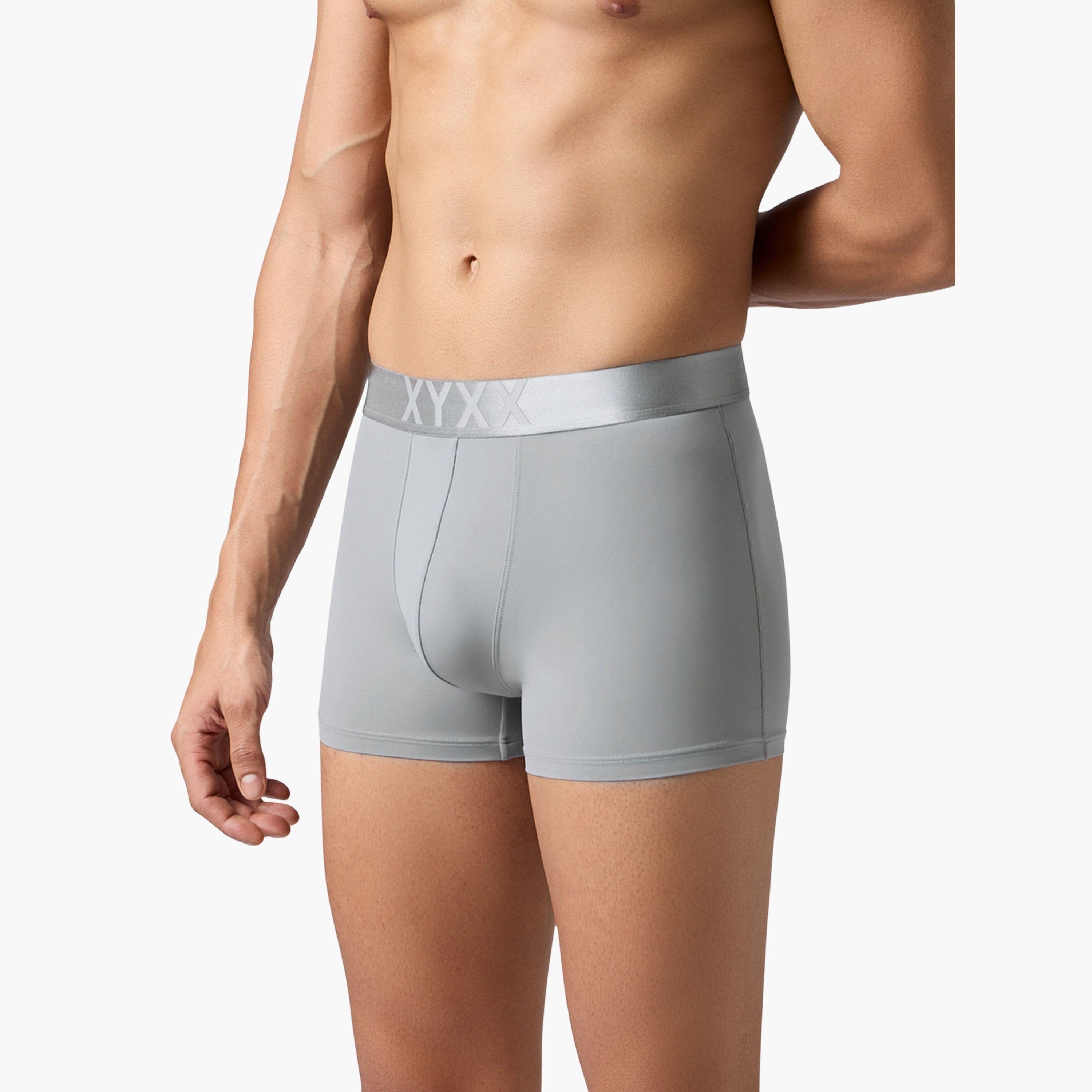 اكس واي اكس اكس - شورت رجالي مطاطي لون سادة - سريع الجفاف (عبوة 8 قطع)-men-clothing-innerwear-underwear-image-3