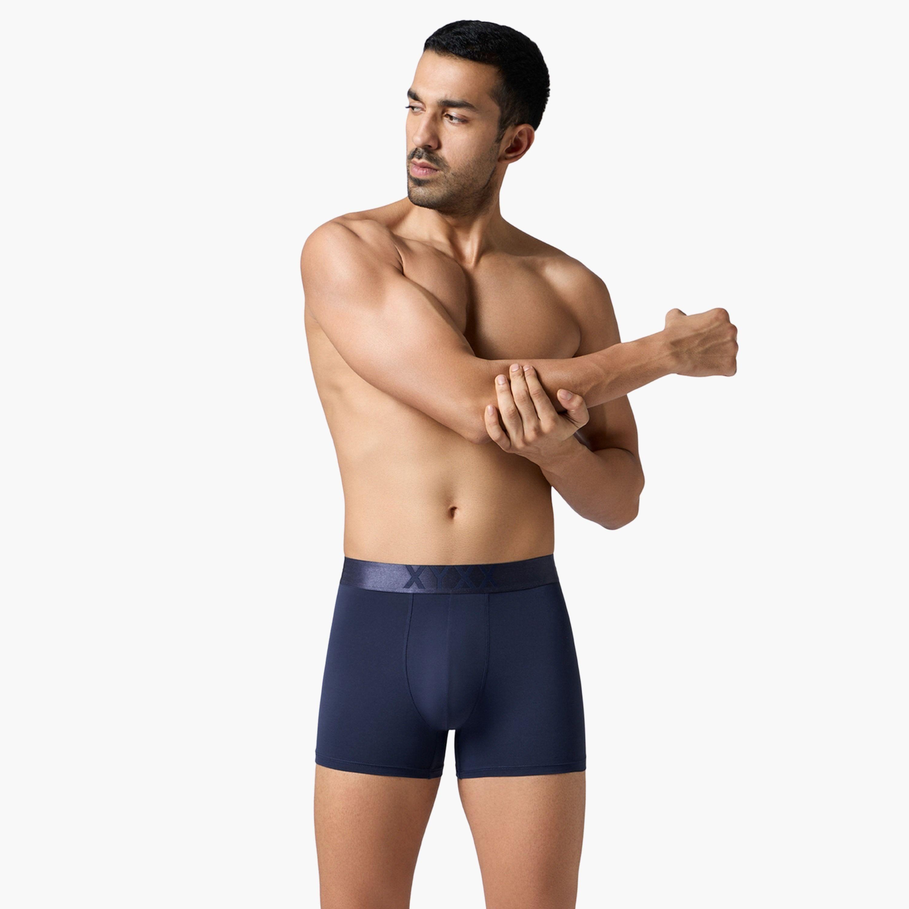 XYXX Men Elastane Stretch Solid Trunks - 8X Quick Dry-men-clothing-innerwear-underwear-image-2