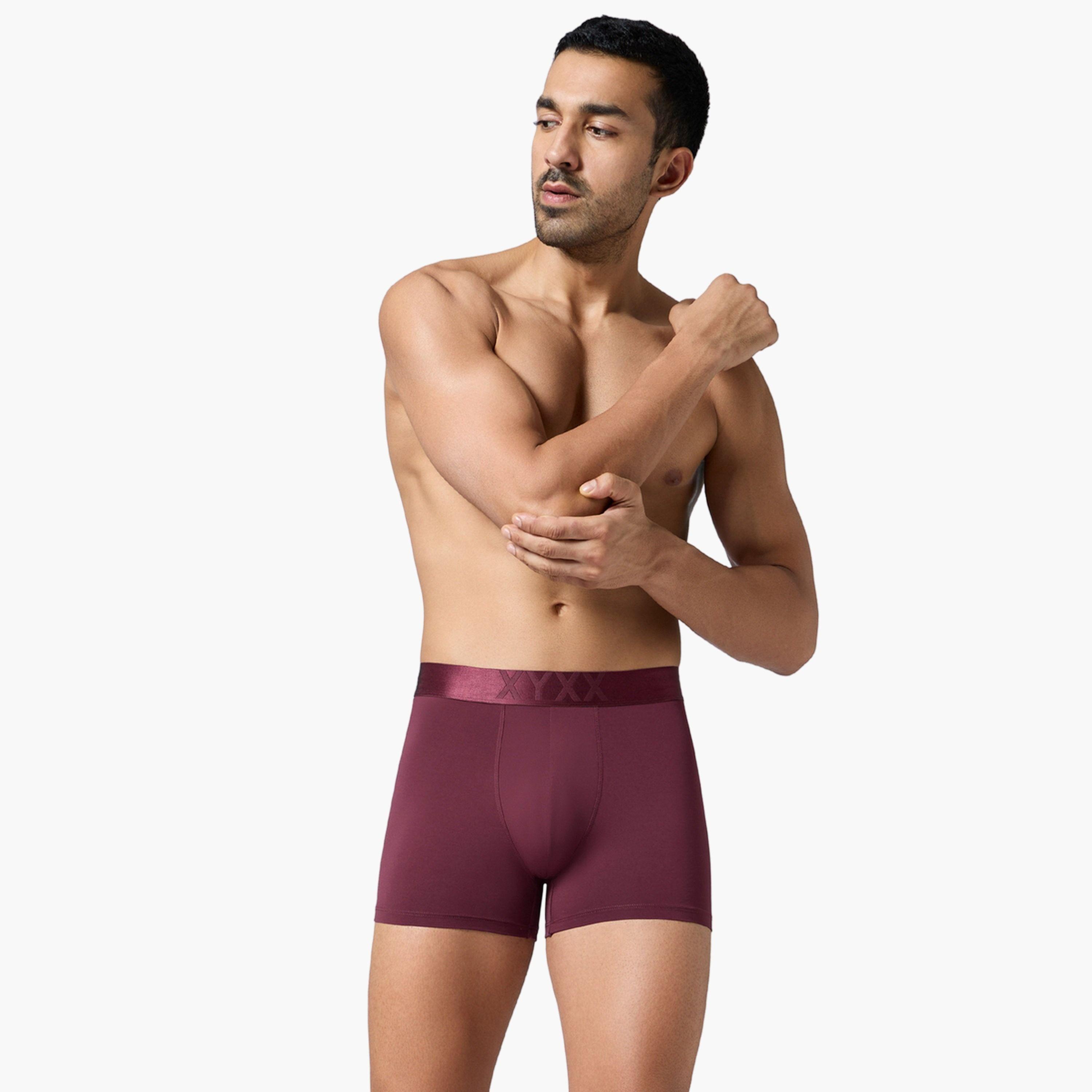 XYXX Men Elastane Stretch Solid Trunks - 8X Quick Dry-men-clothing-innerwear-underwear-image-2