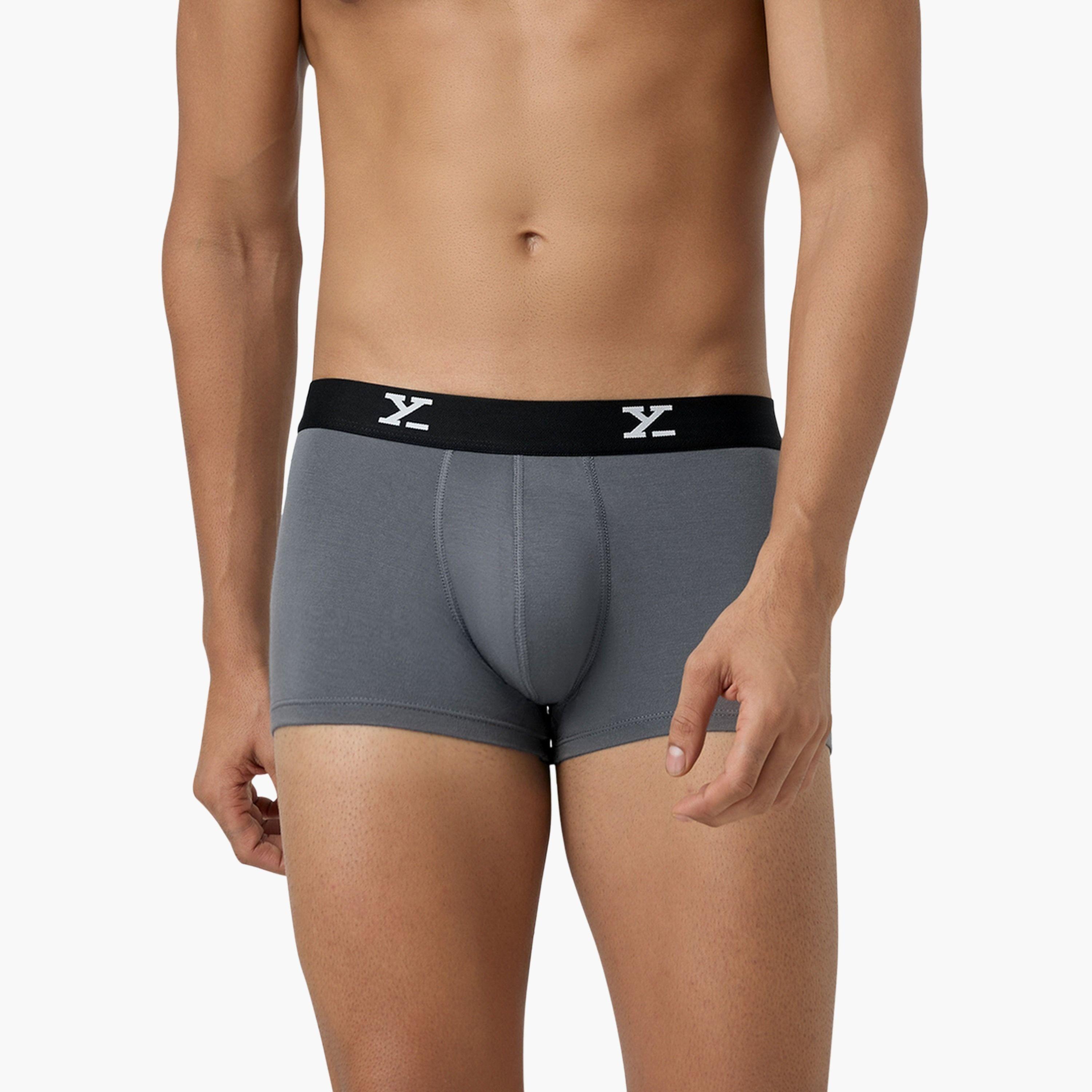 اكس واي اكس اكس - سروال داخلي رجالي قطن تصميم بارالاكس سادة-men-clothing-innerwear-underwear-image-6
