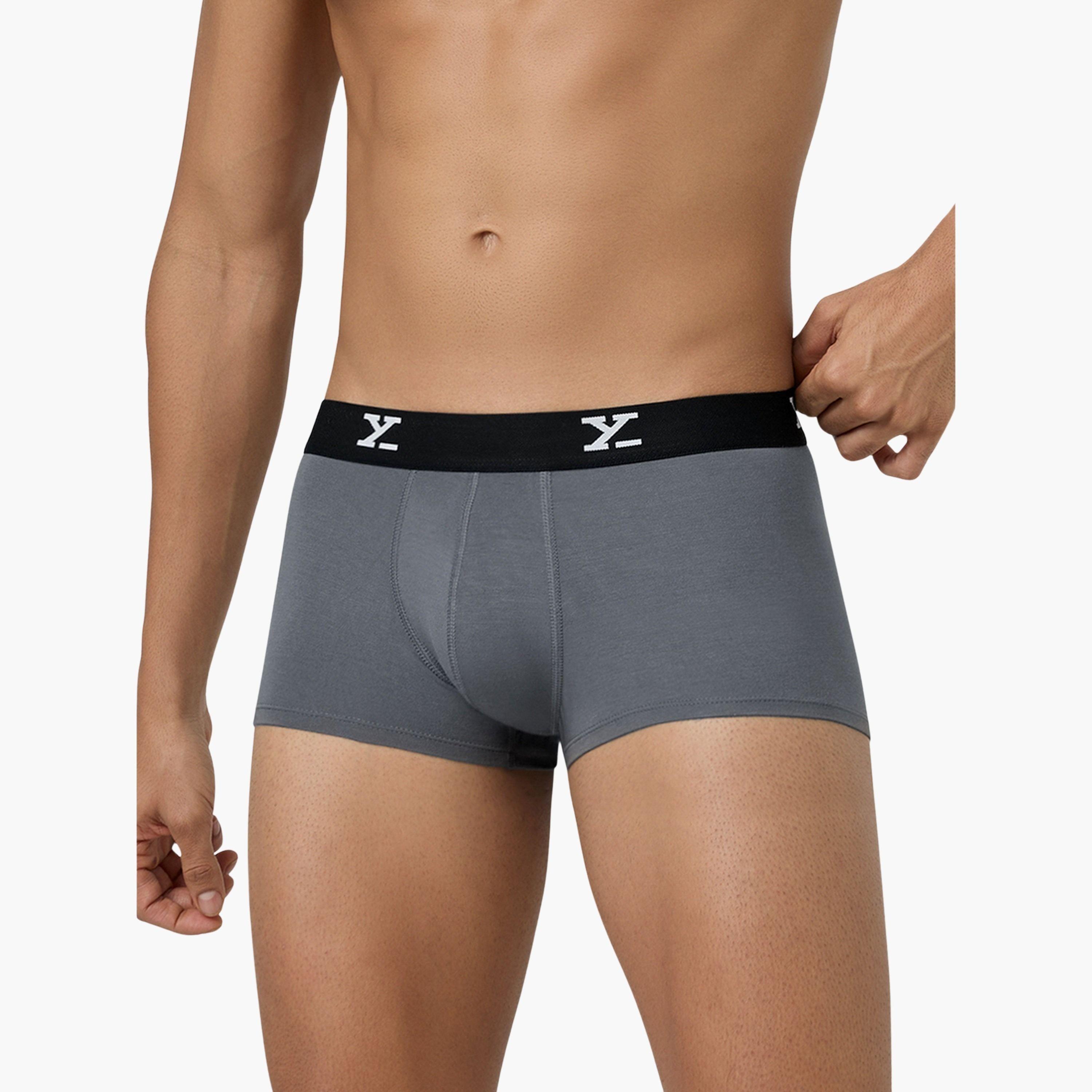 اكس واي اكس اكس - سروال داخلي رجالي قطن تصميم بارالاكس سادة-men-clothing-innerwear-underwear-image-3