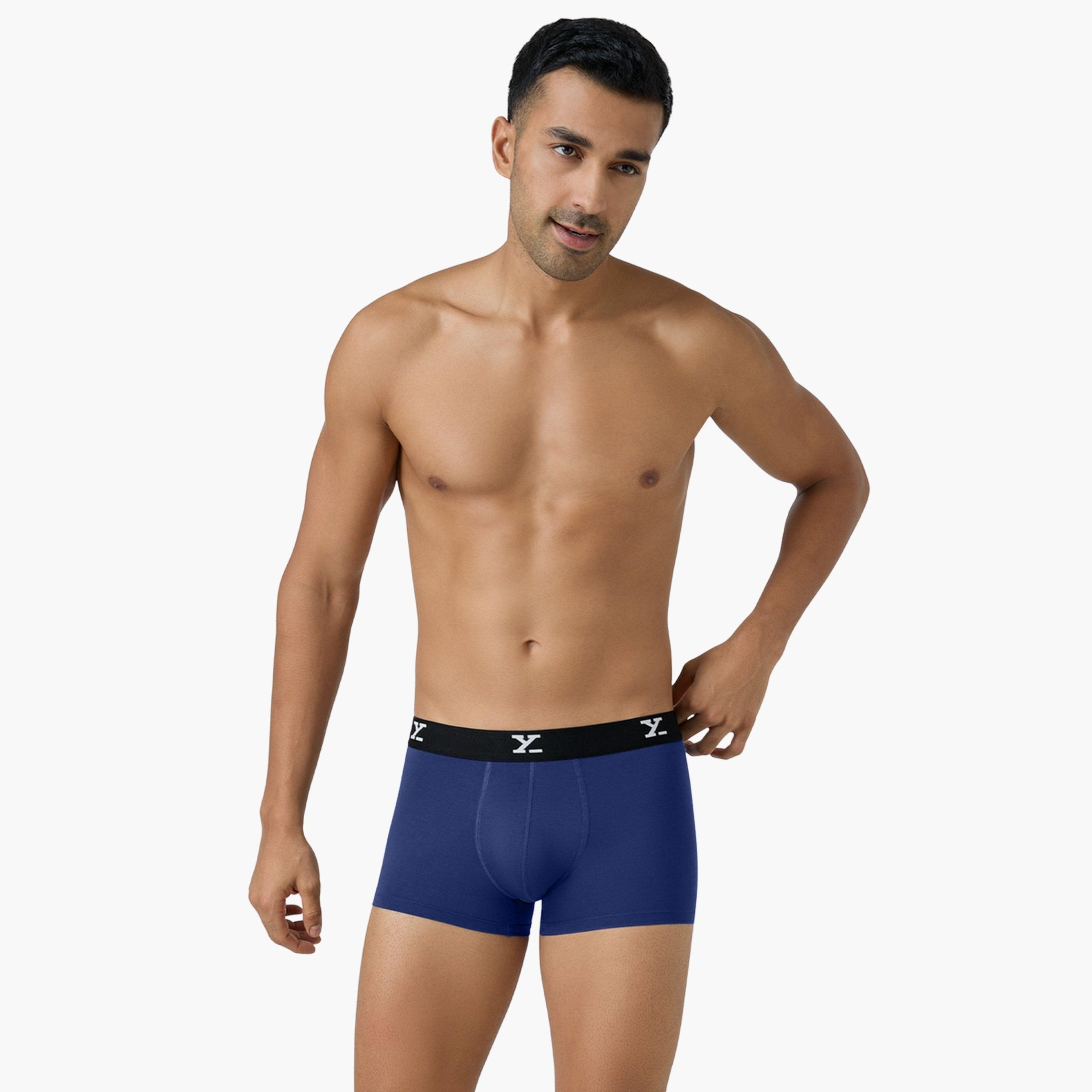XYXX Men Combed Cotton Parallax Solid Trunks-men-clothing-innerwear-underwear-image-2