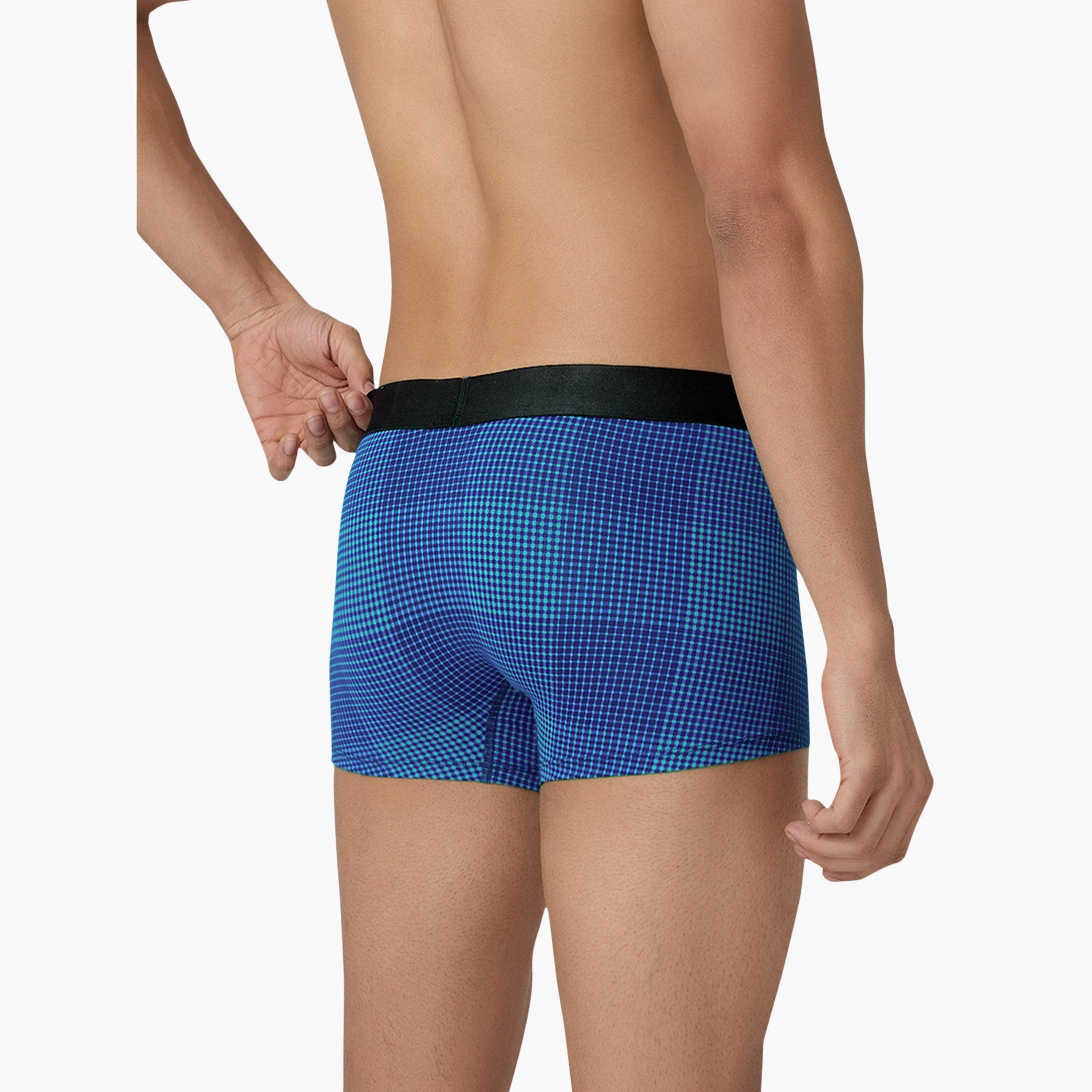 اكس واي اكس اكس - شورت رجالي طبعة مربعات قطن فائق النعومة-men-clothing-innerwear-underwear-image-4