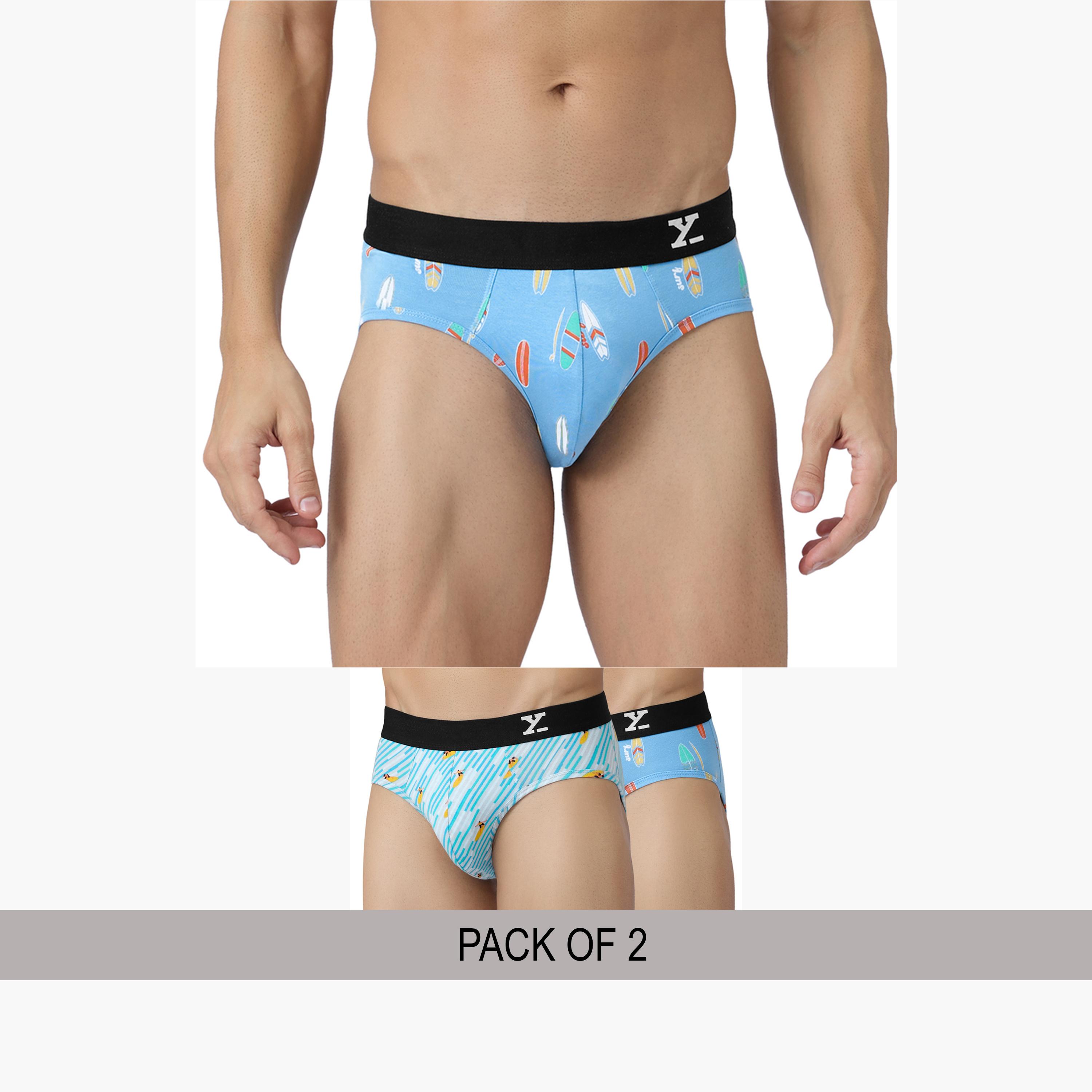 اكس واي اكس اكس - عبوة قطعتين - سروال داخلي قطن بطبعة للرجال-men-clothing-innerwear-underwear-image-2