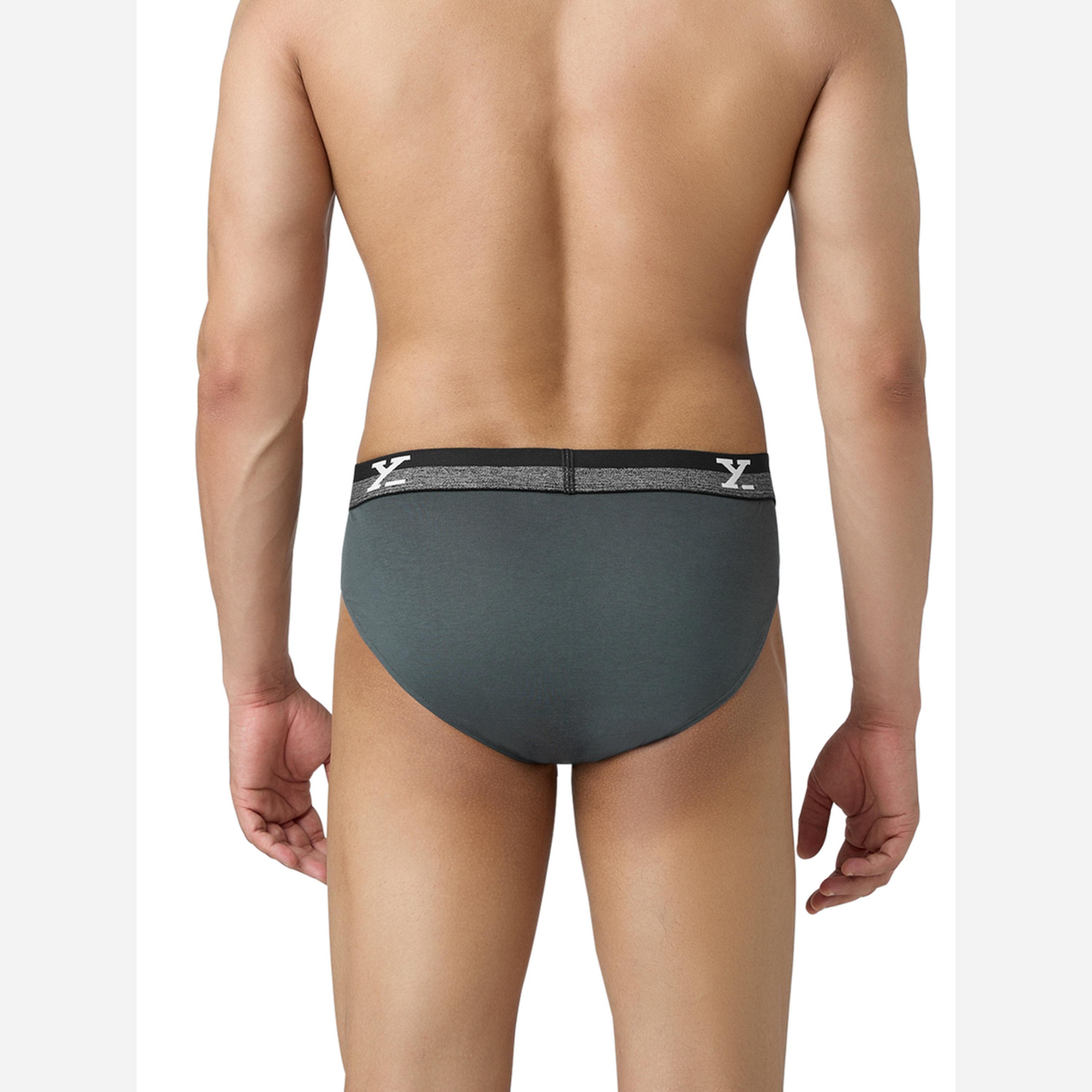 XYXX Pack of 2 - Men IntelliFresh Cotton Solid Briefs-men-clothing-innerwear-underwear-image-3