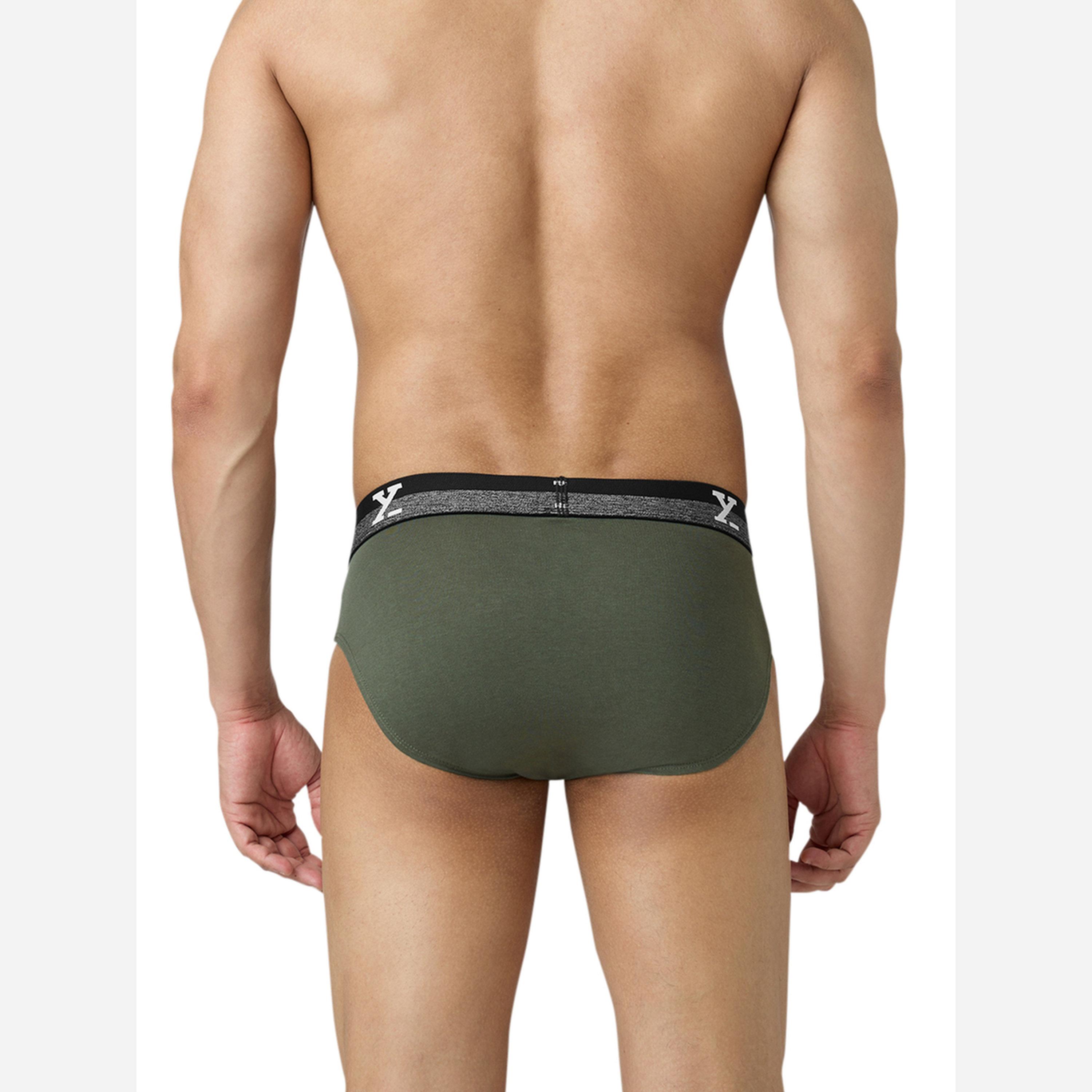 XYXX Pack of 2 - Men IntelliFresh Cotton Solid Briefs-men-clothing-innerwear-underwear-image-3