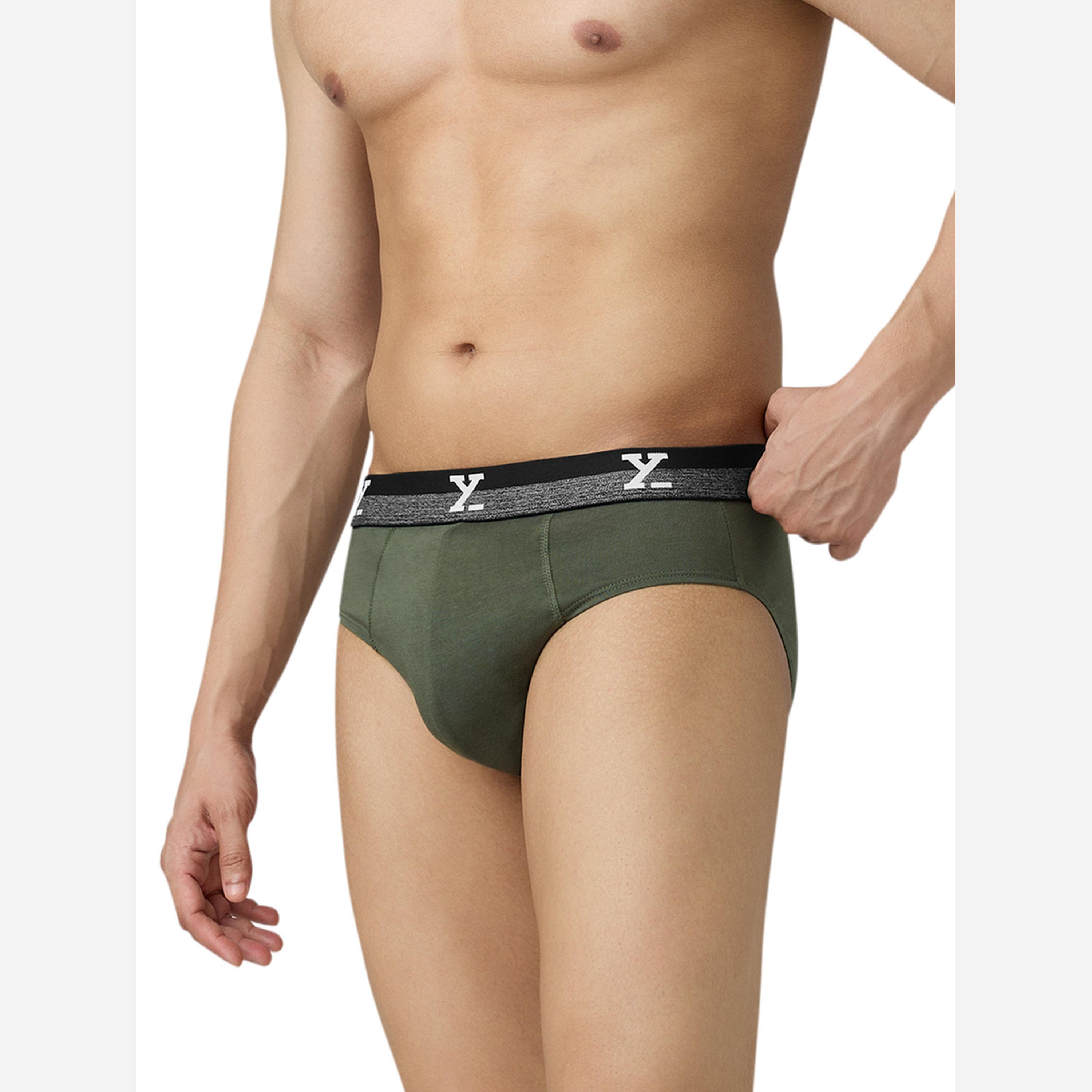 XYXX Pack of 2 - Men IntelliFresh Cotton Solid Briefs-men-clothing-innerwear-underwear-image-4
