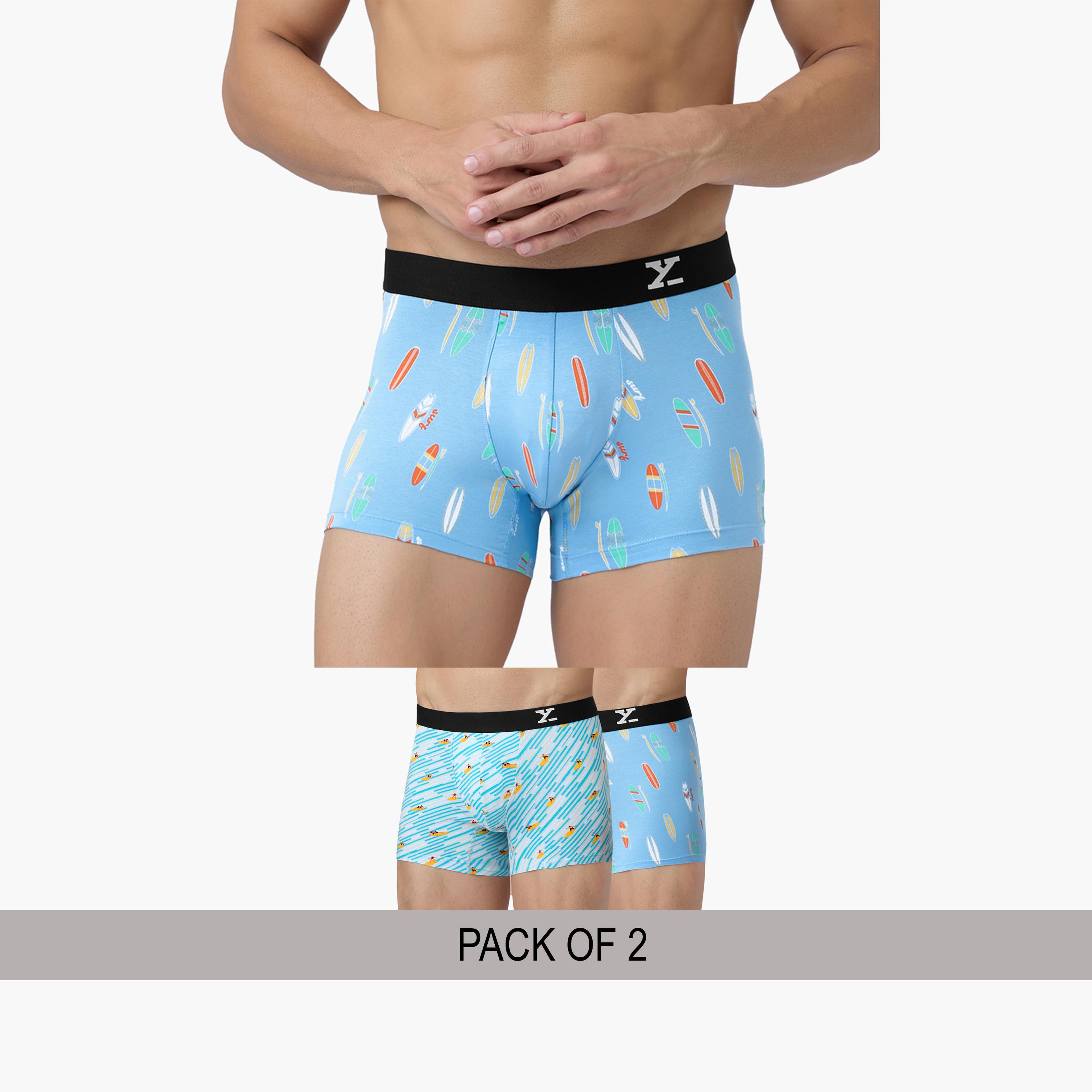 اكس واي اكس اكس - عبوة قطعتين - شورت سباحة رجالي قطن بطبعة-men-clothing-innerwear-underwear-image-2