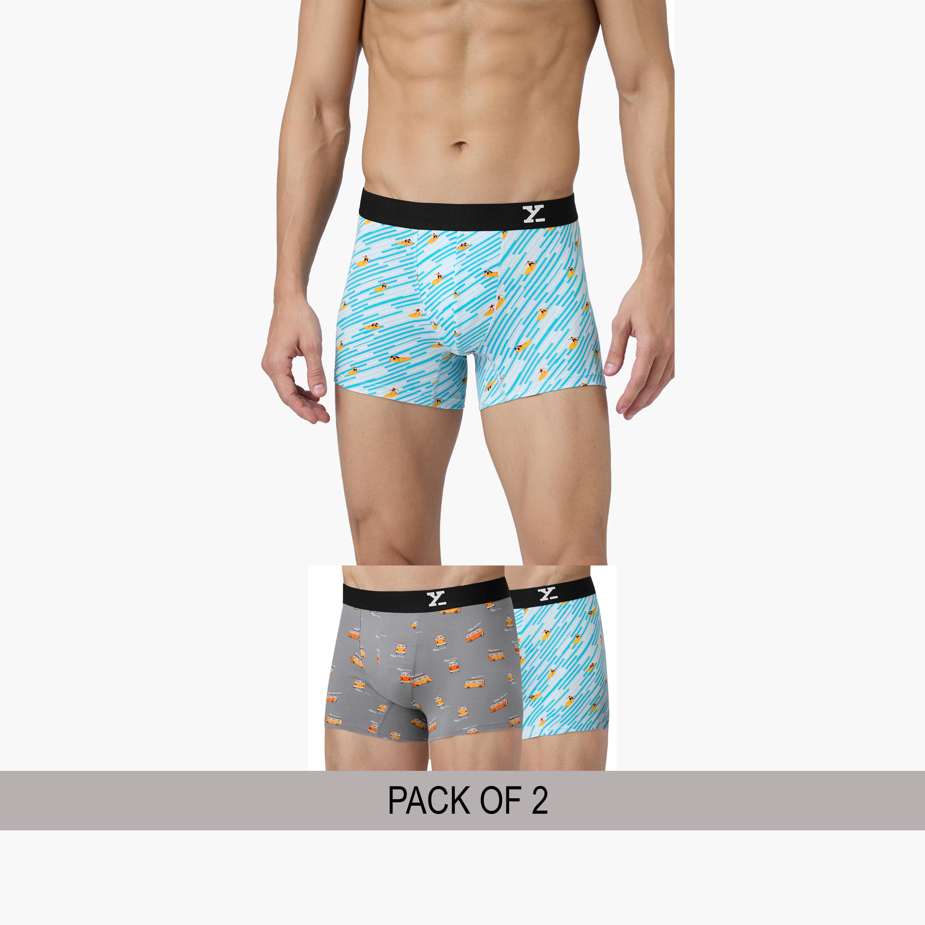 اكس واي اكس اكس - عبوة قطعتين - شورت سباحة رجالي قطن بطبعة-men-clothing-innerwear-underwear-image-2