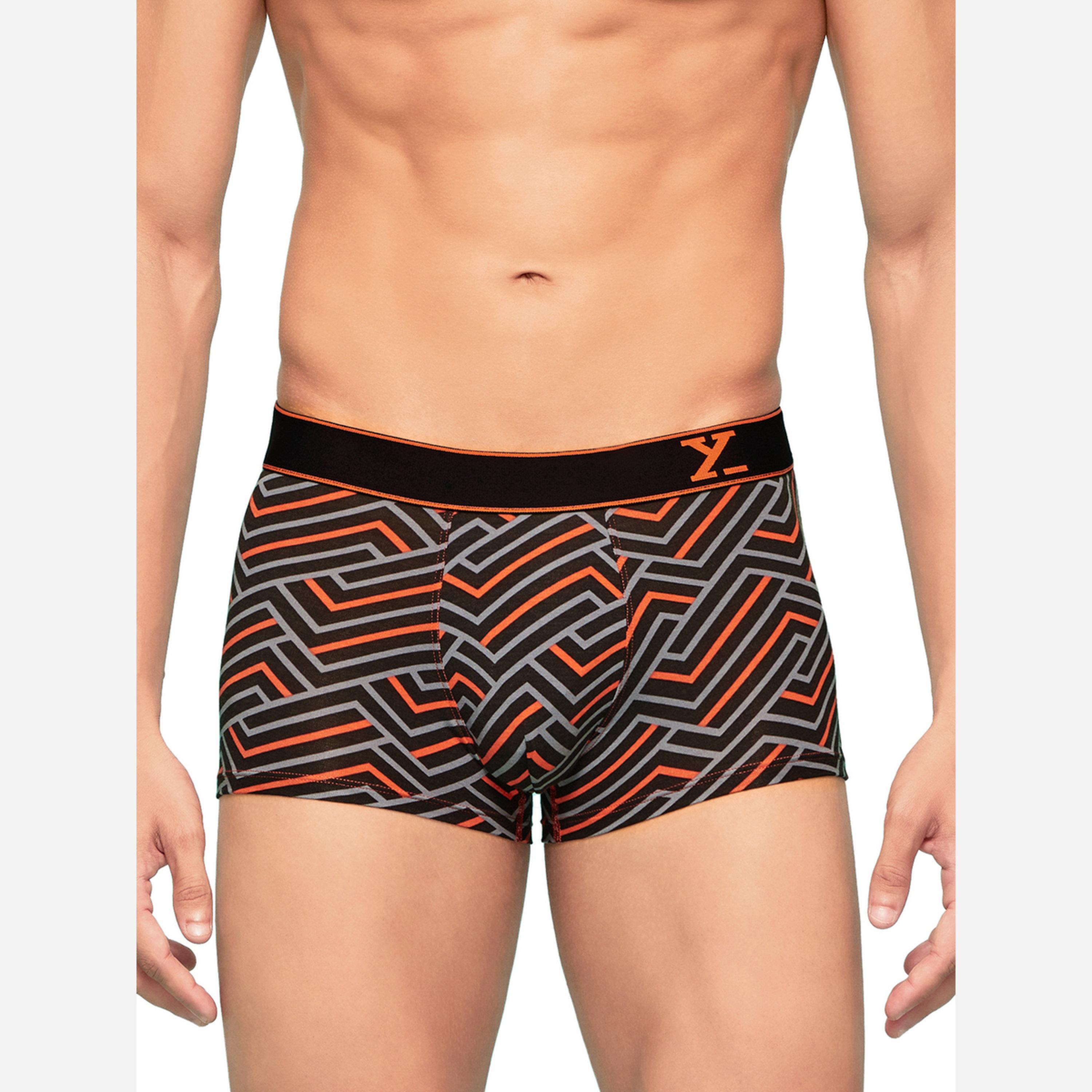 اكس واي اكس اكس - عبوة قطعتين - سروال داخلي رجالي قطن يسمح بمرور الهواء بطبعة-men-clothing-innerwear-underwear-image-4