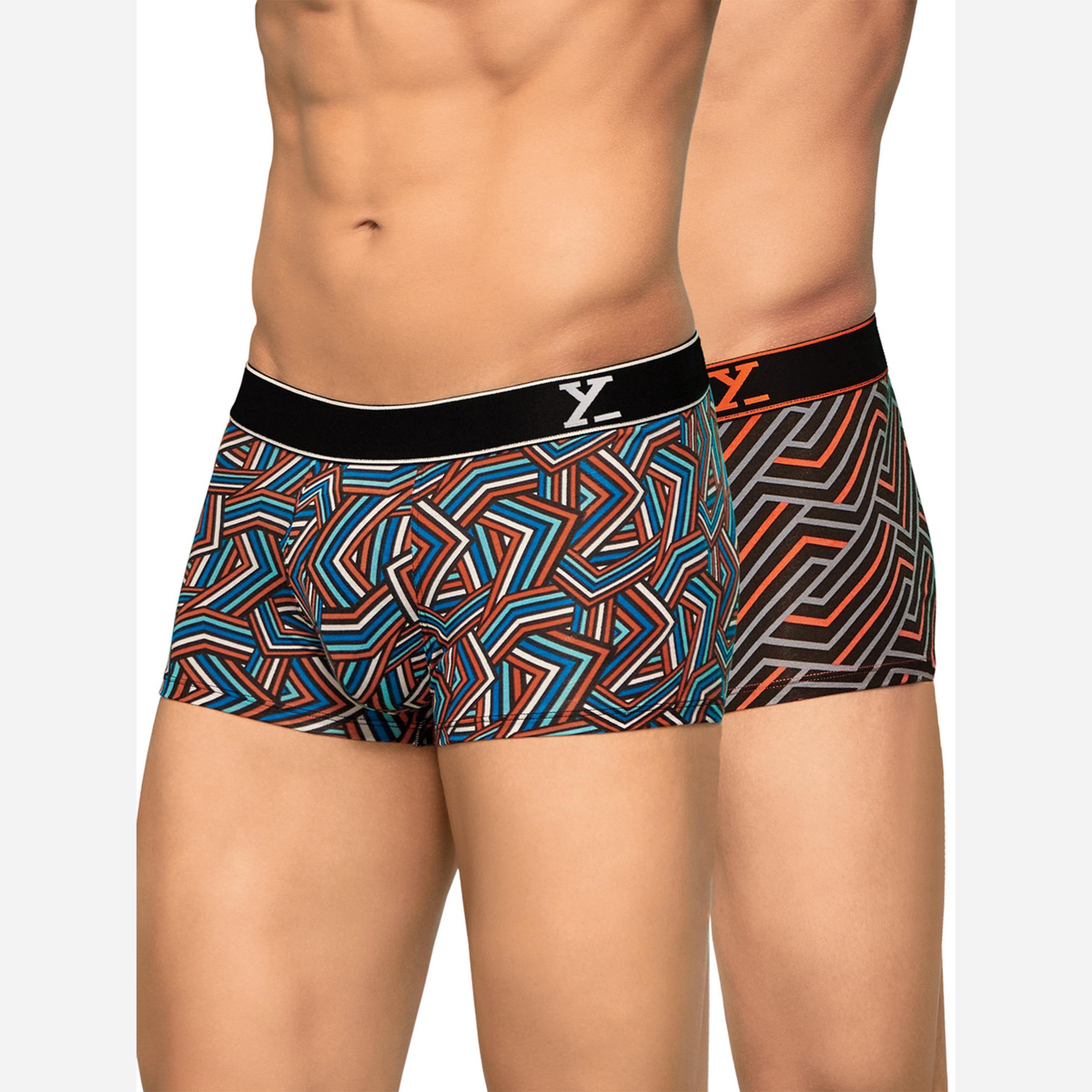 XYXX Pack of 2 - Men Printed Breathable Cotton Trunks-men-clothing-innerwear-underwear-image-6