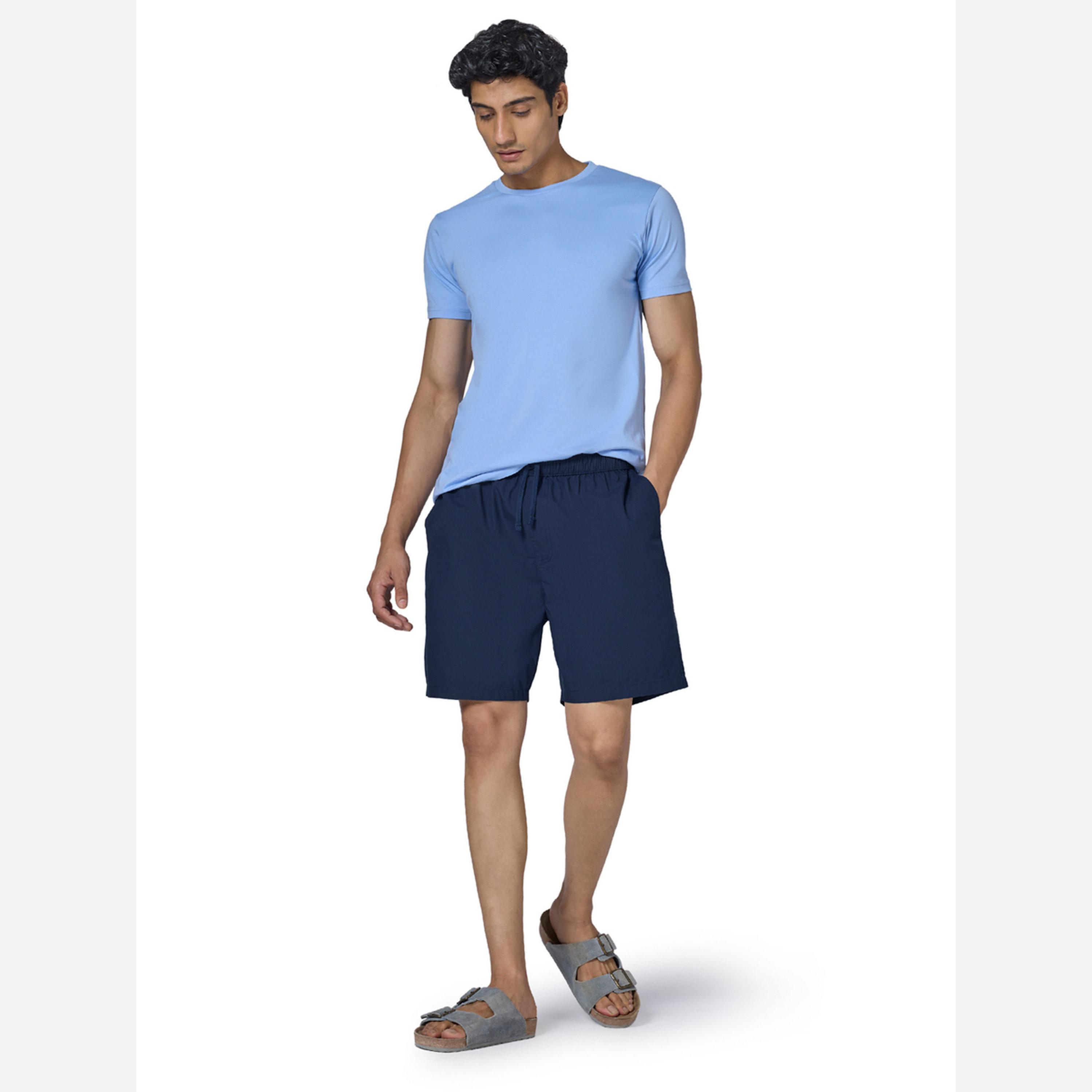 اكس واي اكس اكس - قميص رجالي سادة قصة مريحة وجيبين، قطن بنسبة 100%.-men-clothing-bottoms-shorts-image-2