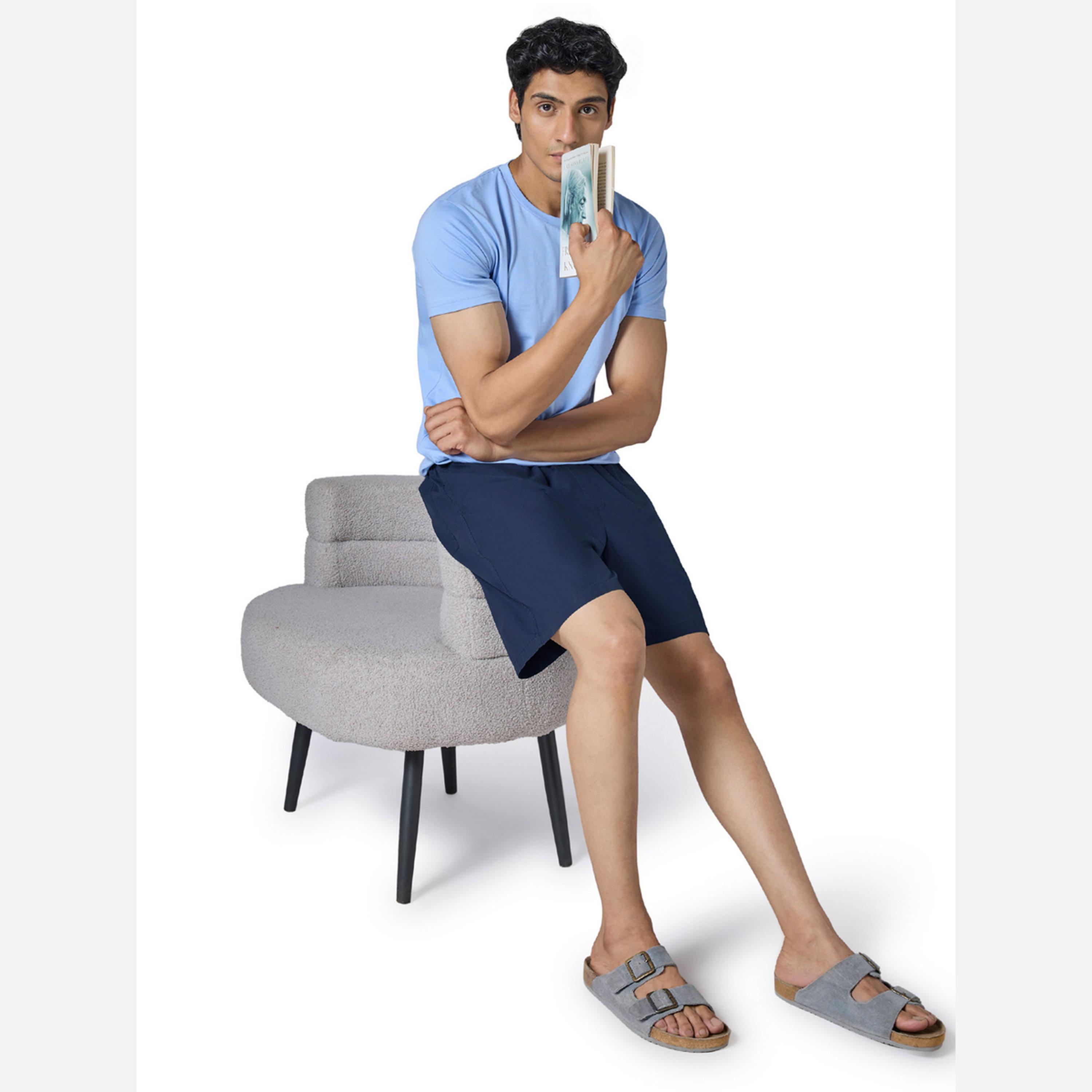 XYXX Men Solid Relaxed Fit with Dual Pockets 100% Cotton-men-clothing-bottoms-shorts-image-3