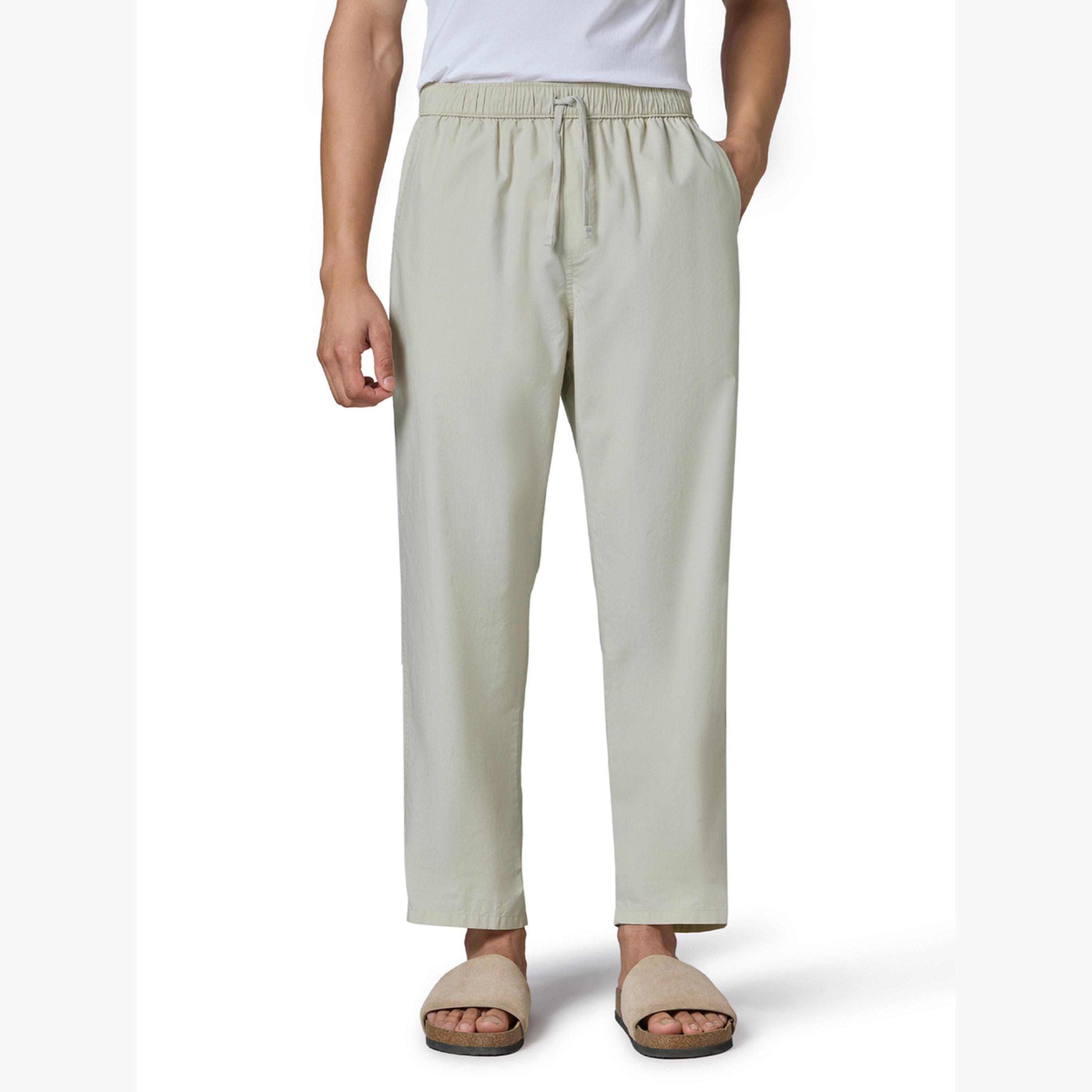 بيجاما قطنية 100% سادة بقصة مريحة-men-clothing-nightwear-pyjamaandshorts-image-1