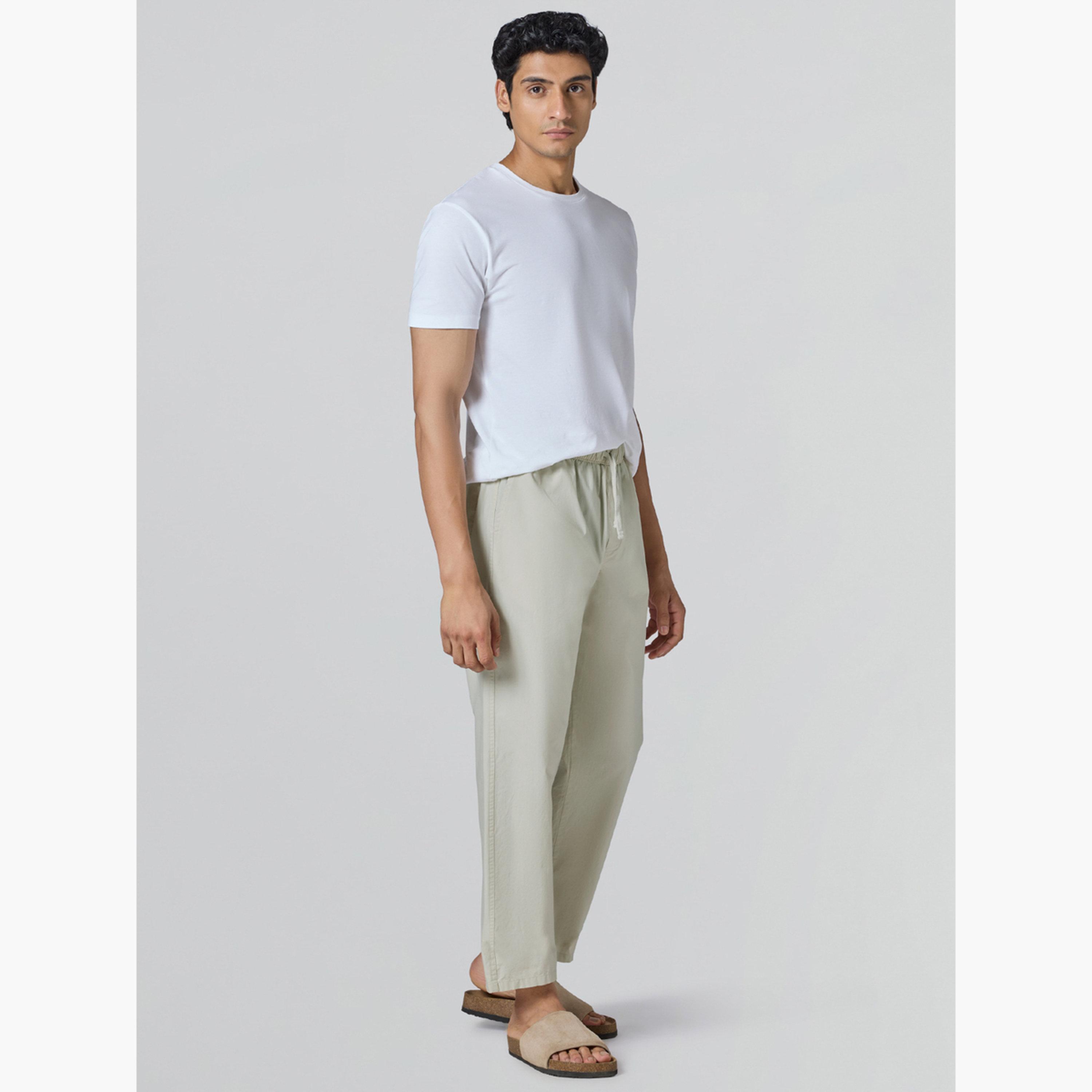 بيجاما قطنية 100% سادة بقصة مريحة-men-clothing-nightwear-pyjamaandshorts-image-2