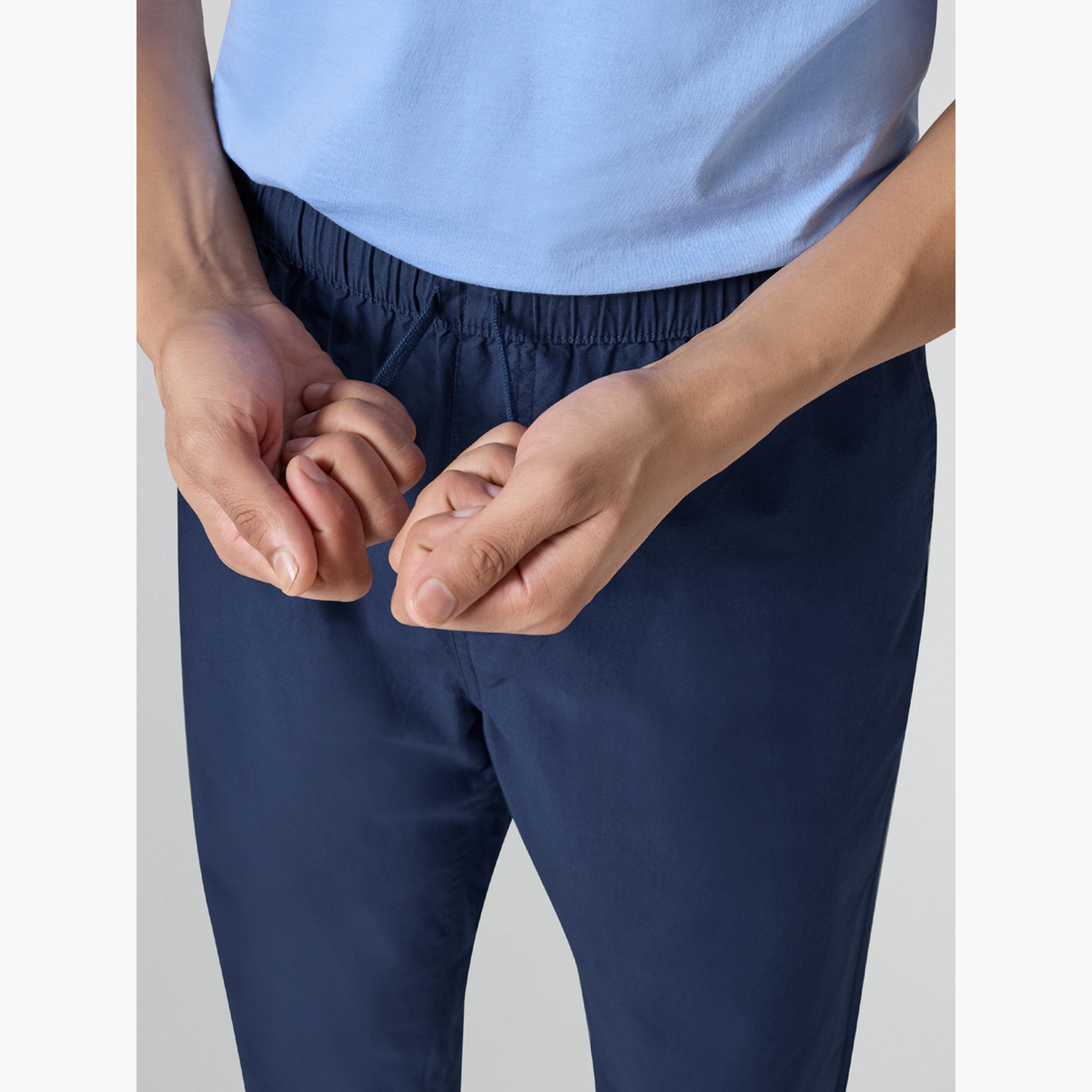 بيجاما قطنية 100% سادة بقصة مريحة-men-clothing-nightwear-pyjamaandshorts-image-5