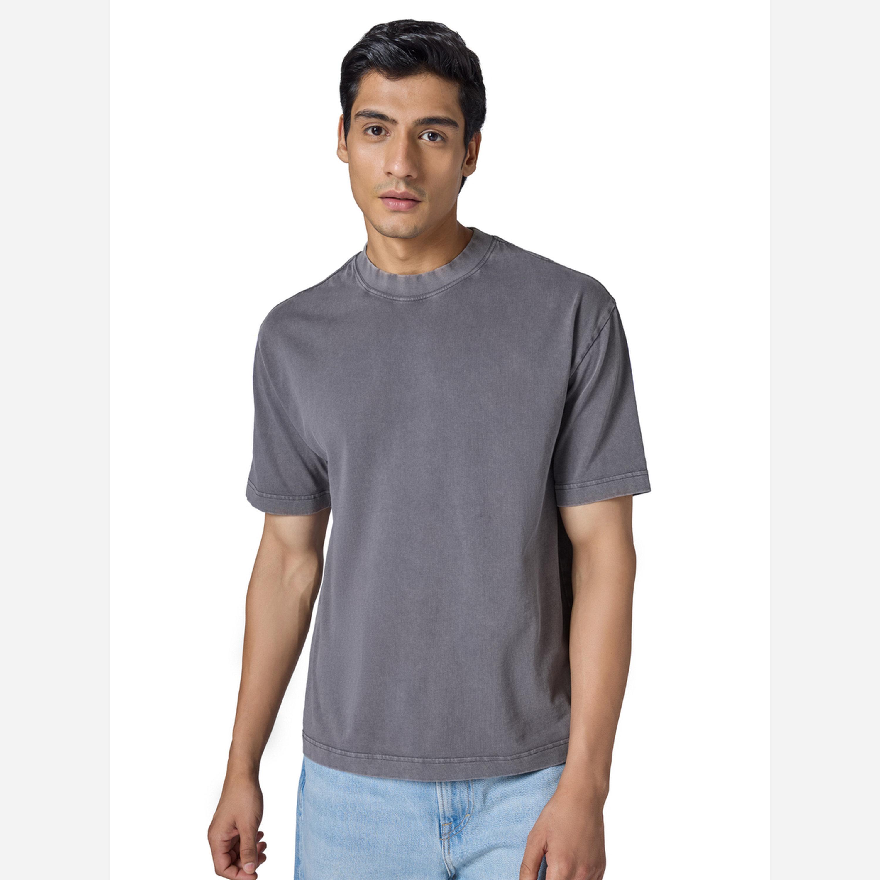 XYXX Men Grey Cotton Acid Wash T-Shirt-men-clothing-tshirtsandpolos-tshirts-image-1