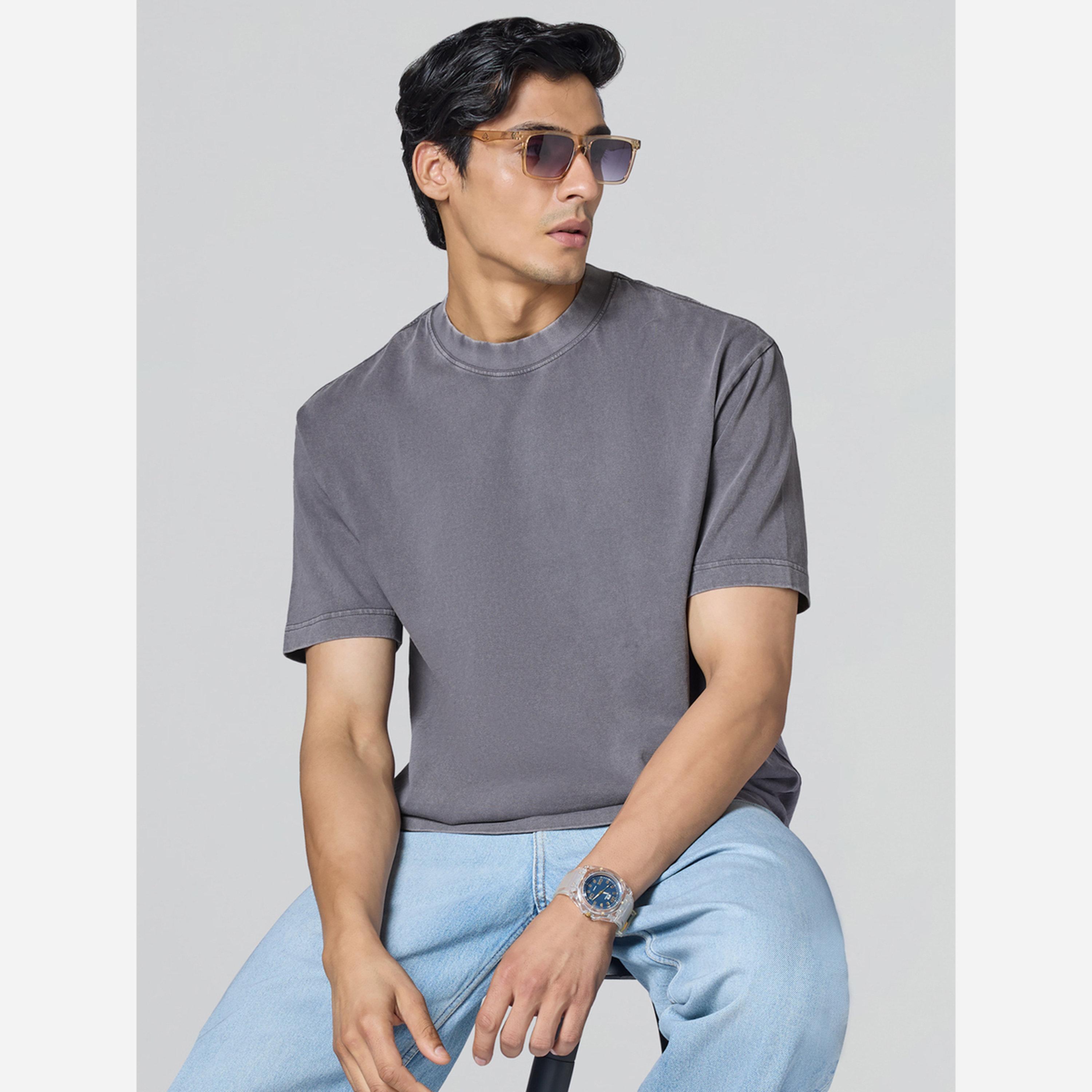 XYXX Men Grey Cotton Acid Wash T-Shirt-men-clothing-tshirtsandpolos-tshirts-image-4