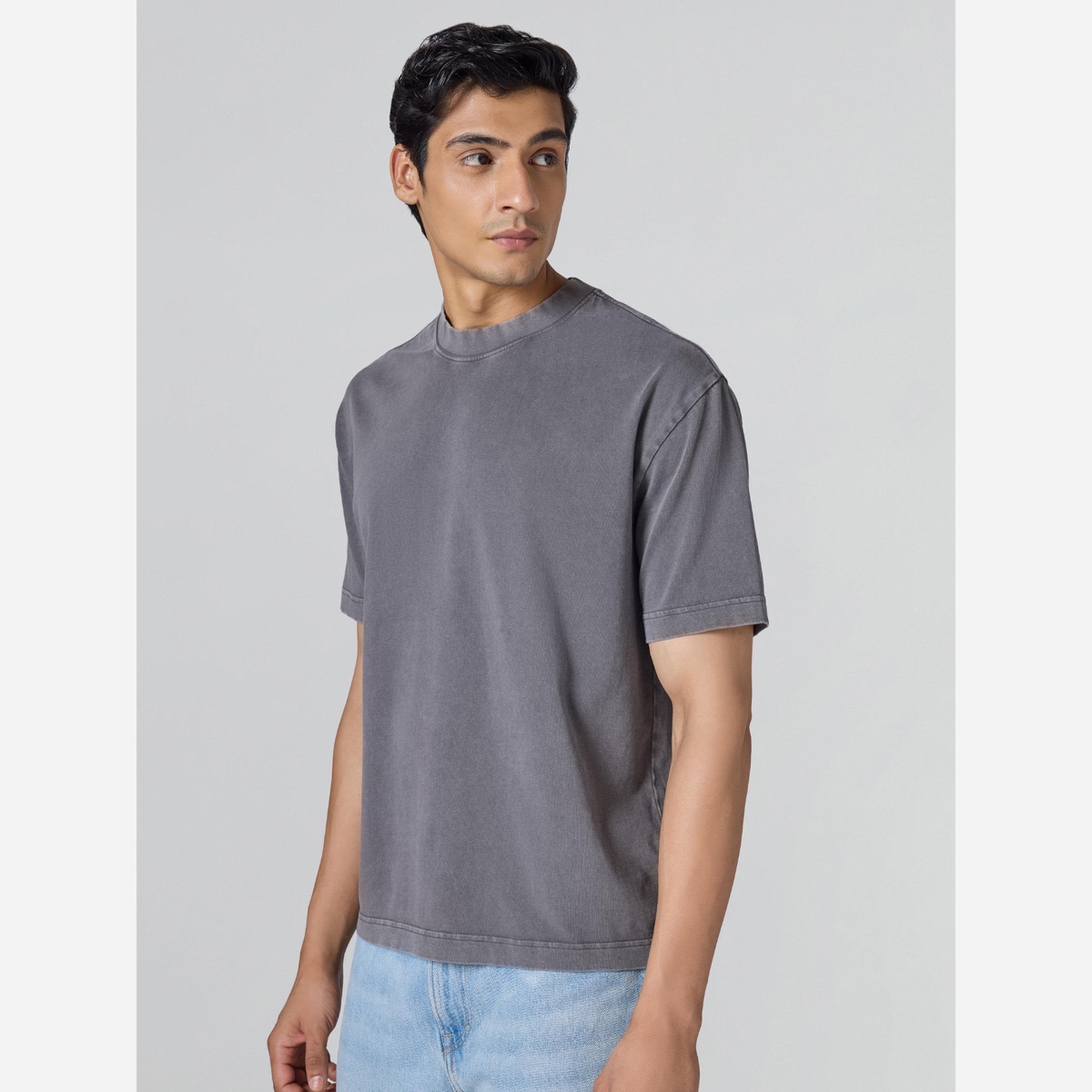 XYXX Men Grey Cotton Acid Wash T-Shirt-men-clothing-tshirtsandpolos-tshirts-image-5