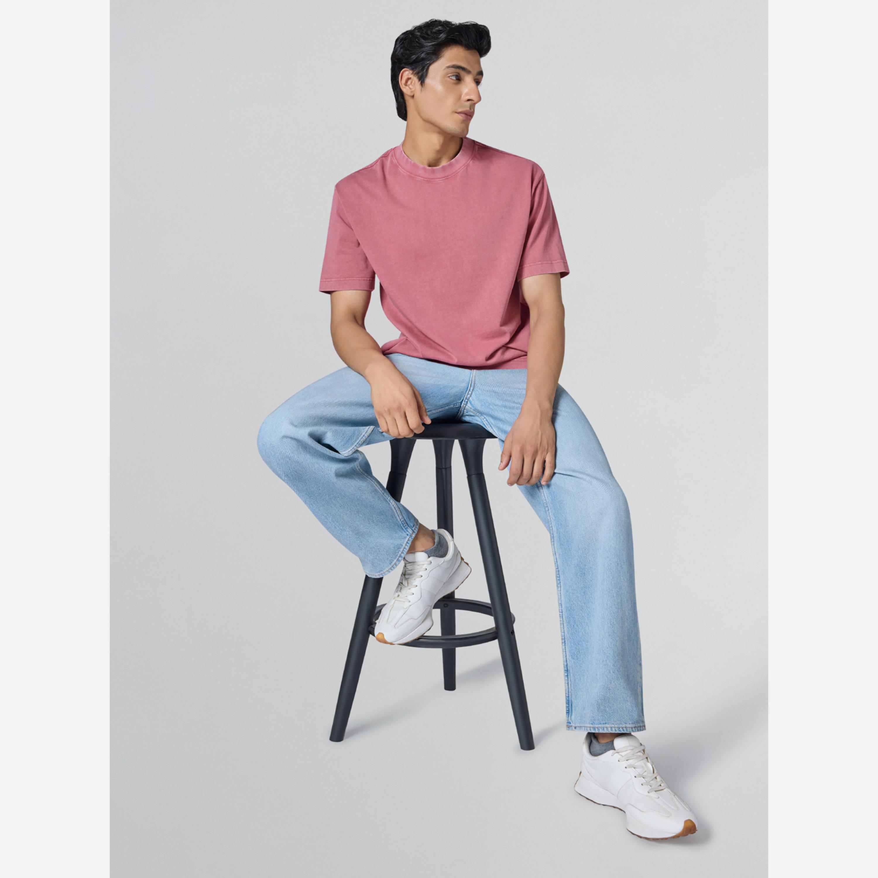 اكس واي اكس اكس - تيشيرت رجالي لون وردي قطن-men-clothing-tshirtsandpolos-tshirts-image-3