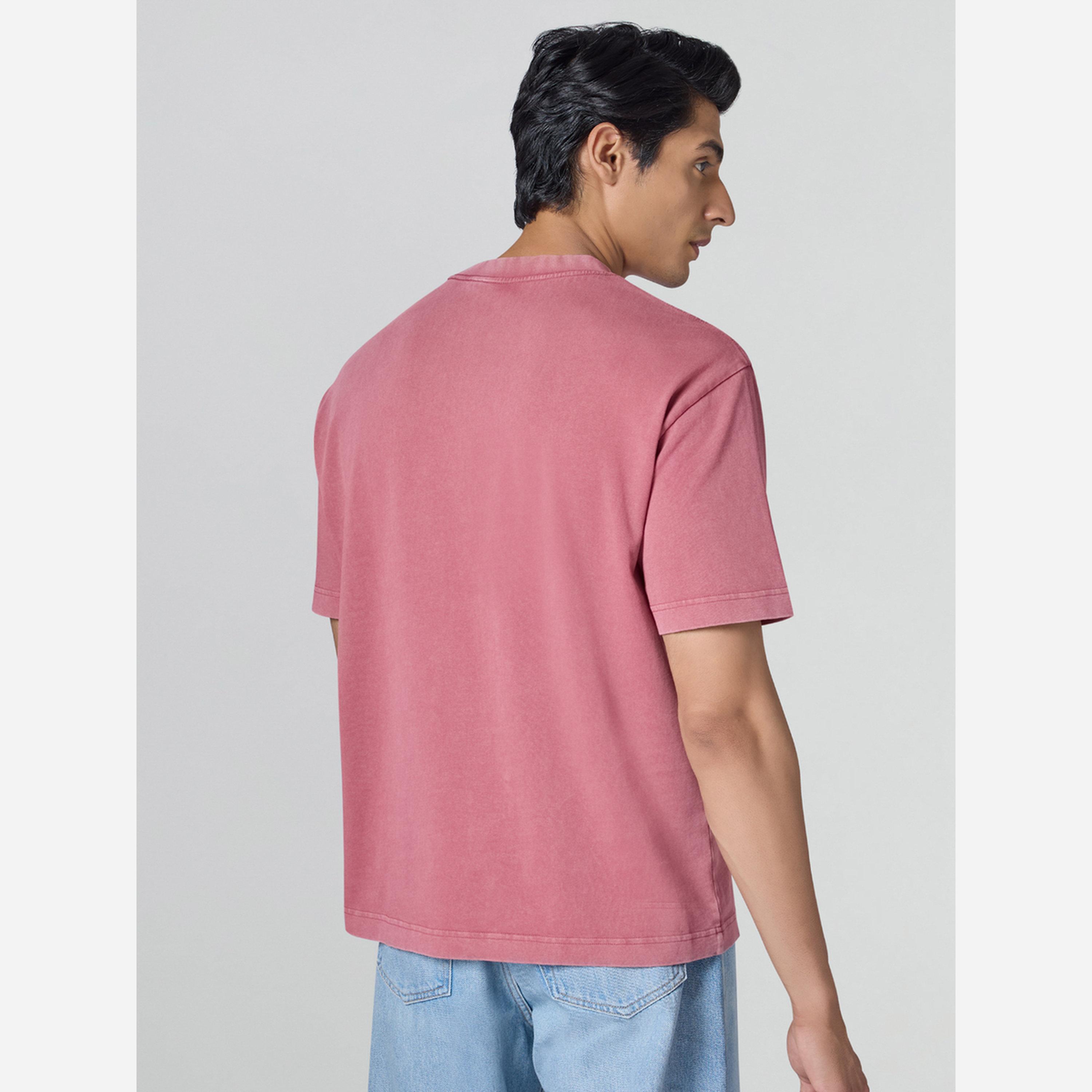 XYXX Men Pink Cotton Acid Wash T-Shirt-men-clothing-tshirtsandpolos-tshirts-image-4