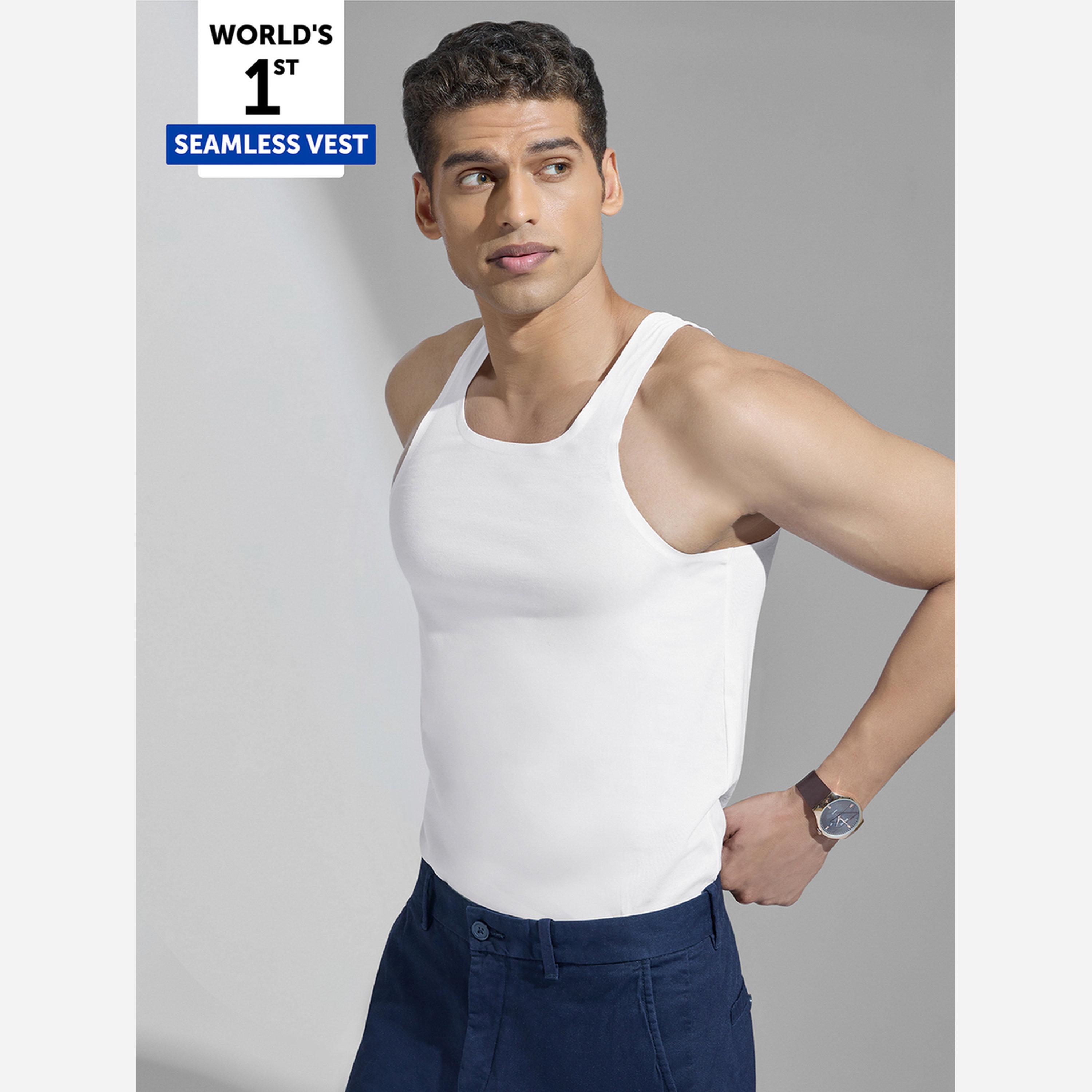 XYXX Men White Cotton Square Neck Tank-men-clothing-tshirtsandpolos-vests-image-2