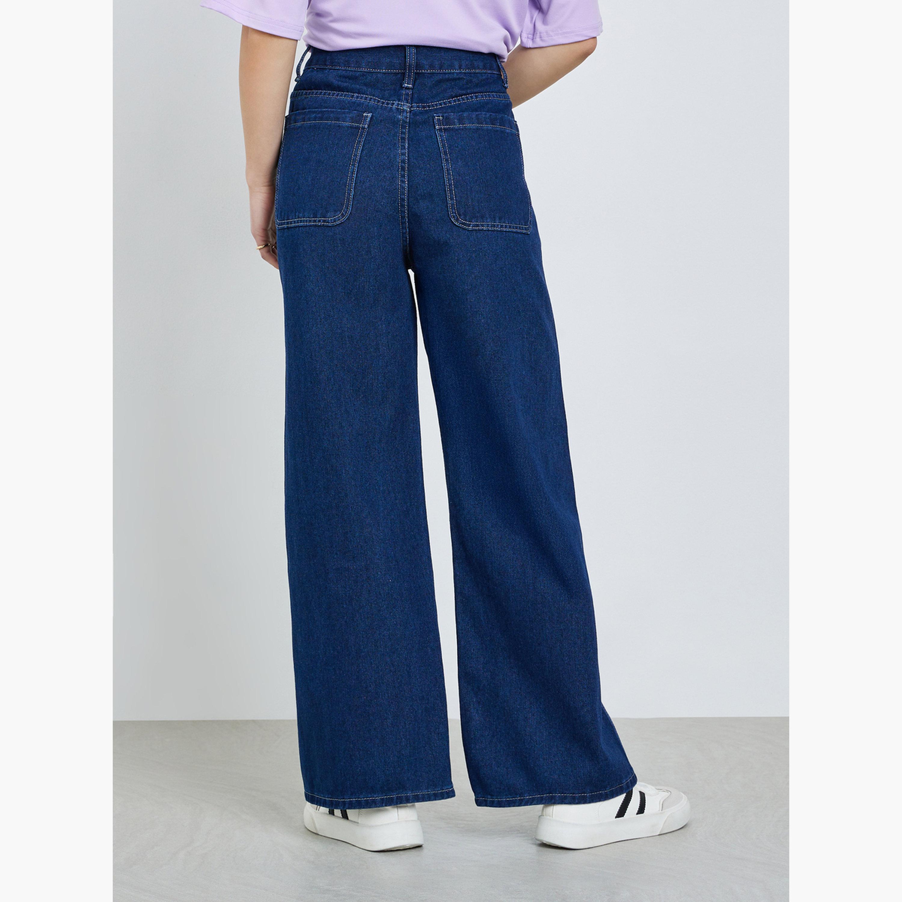 جينز بقصة باريل وتفاصيل ألواح-women-clothing-bottoms-jeans-image-3