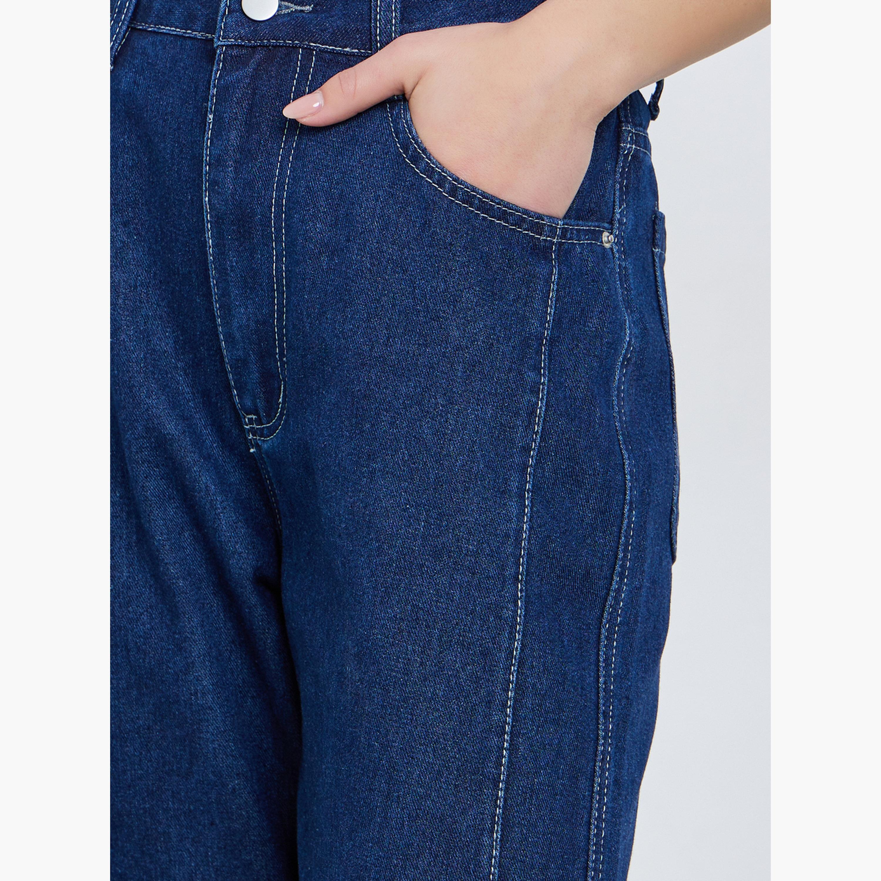 Styli Women Barrel Fit Panelled Jeans-women-clothing-bottoms-jeans-image-4