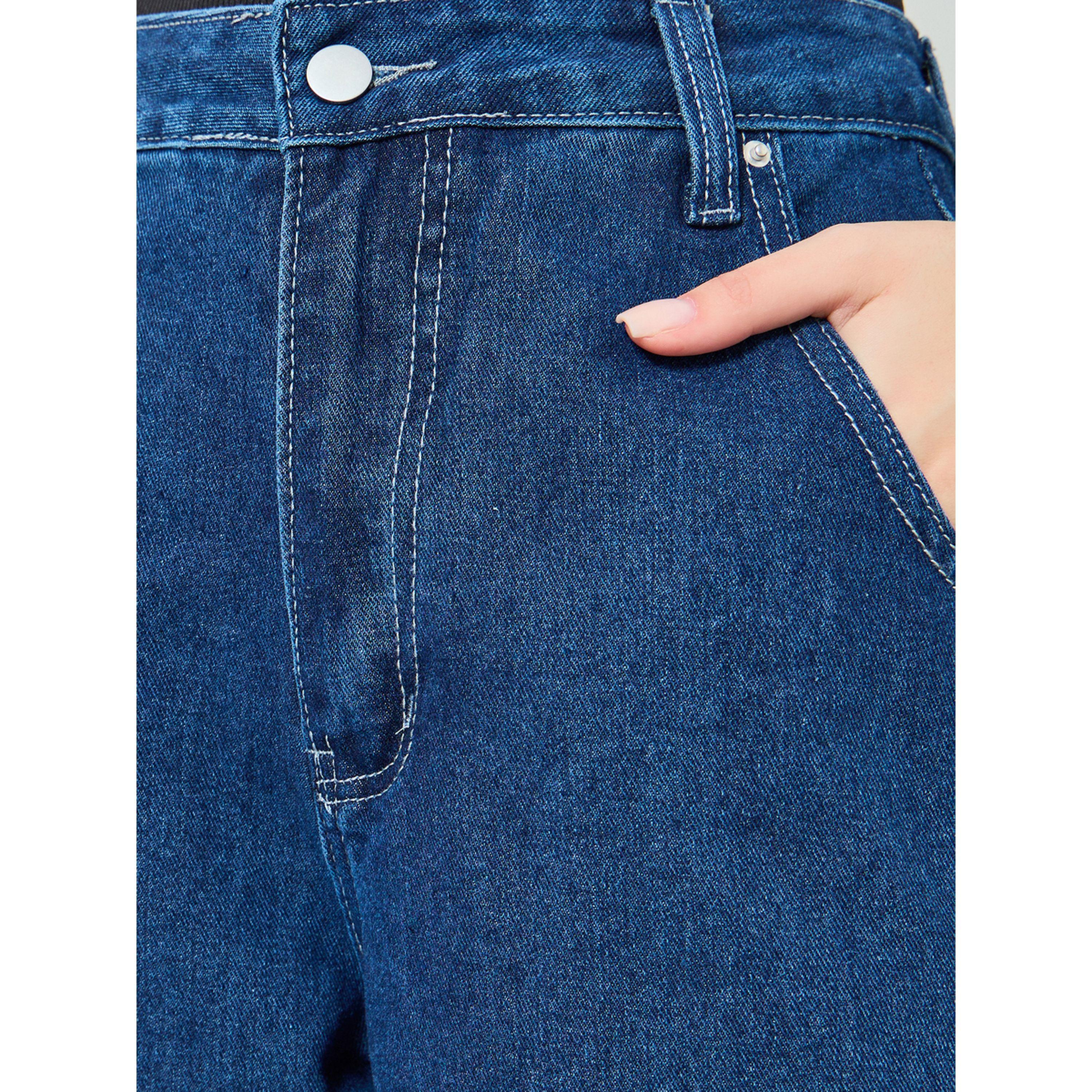Styli Women Blue Relaxed Fit Wide Leg Jeans-women-clothing-bottoms-jeans-image-3
