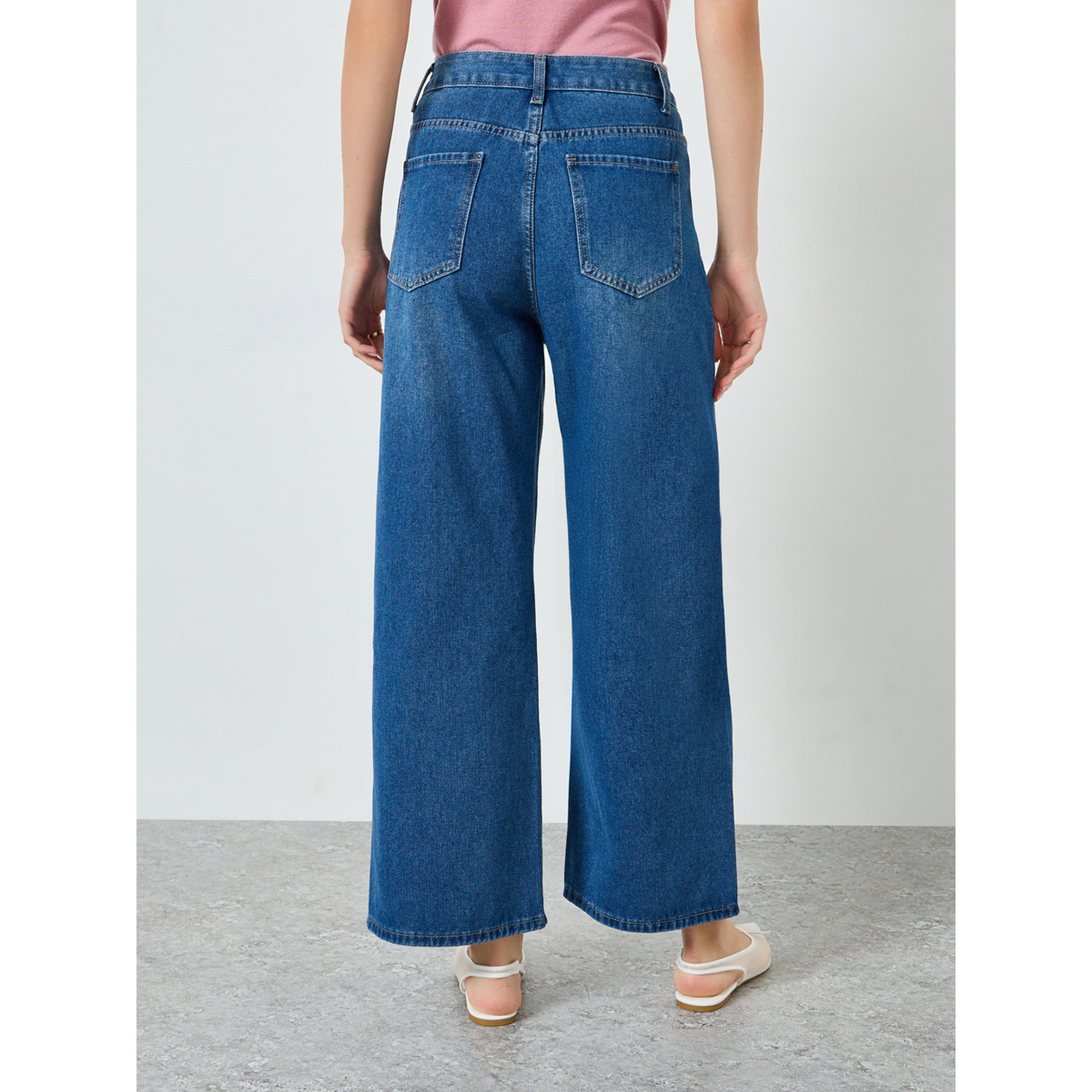بنطال جينز أزرق أرجل واسعة-women-clothing-bottoms-jeans-image-4
