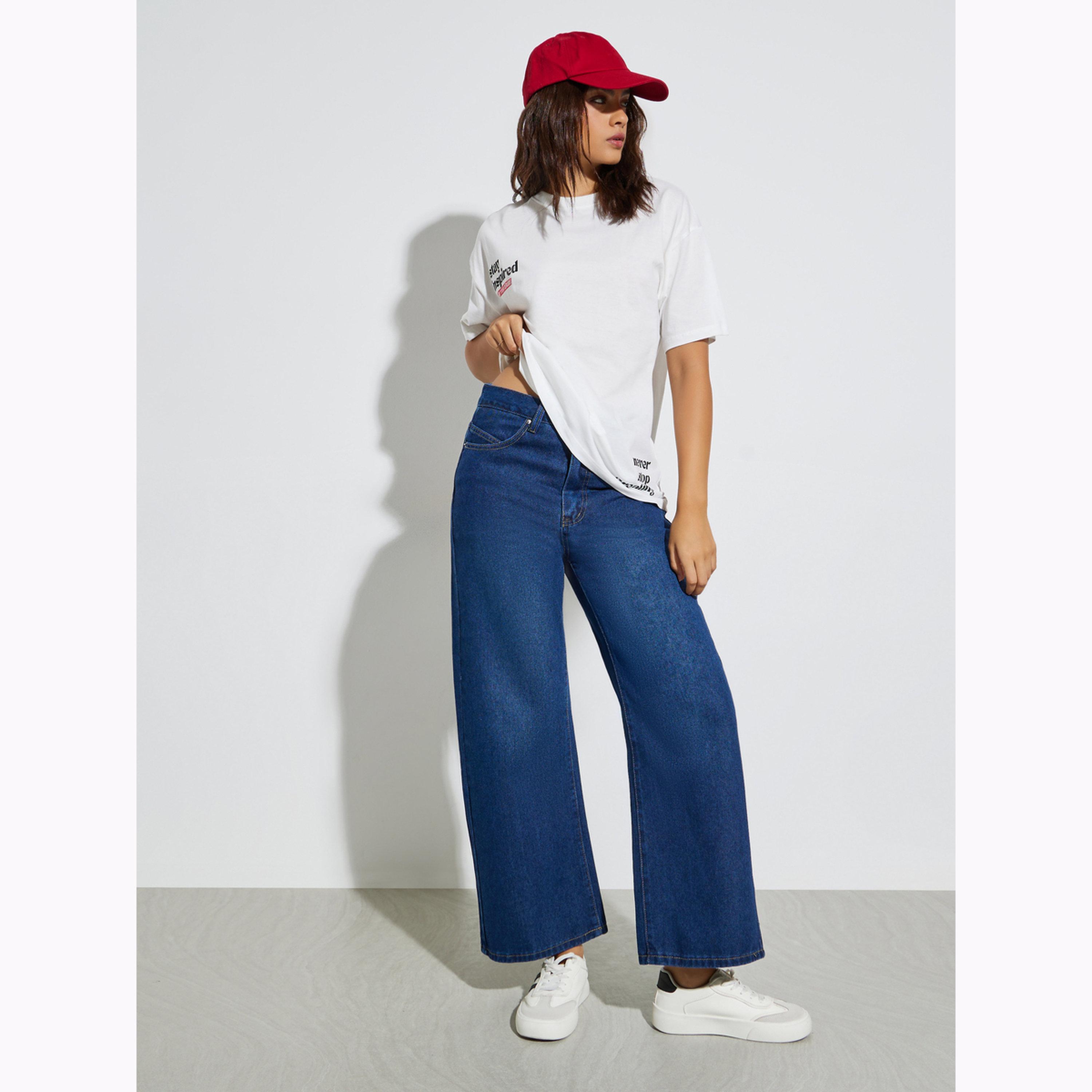 Styli Women Blue High Rise Wide Leg Jeans-women-clothing-bottoms-jeans-image-2