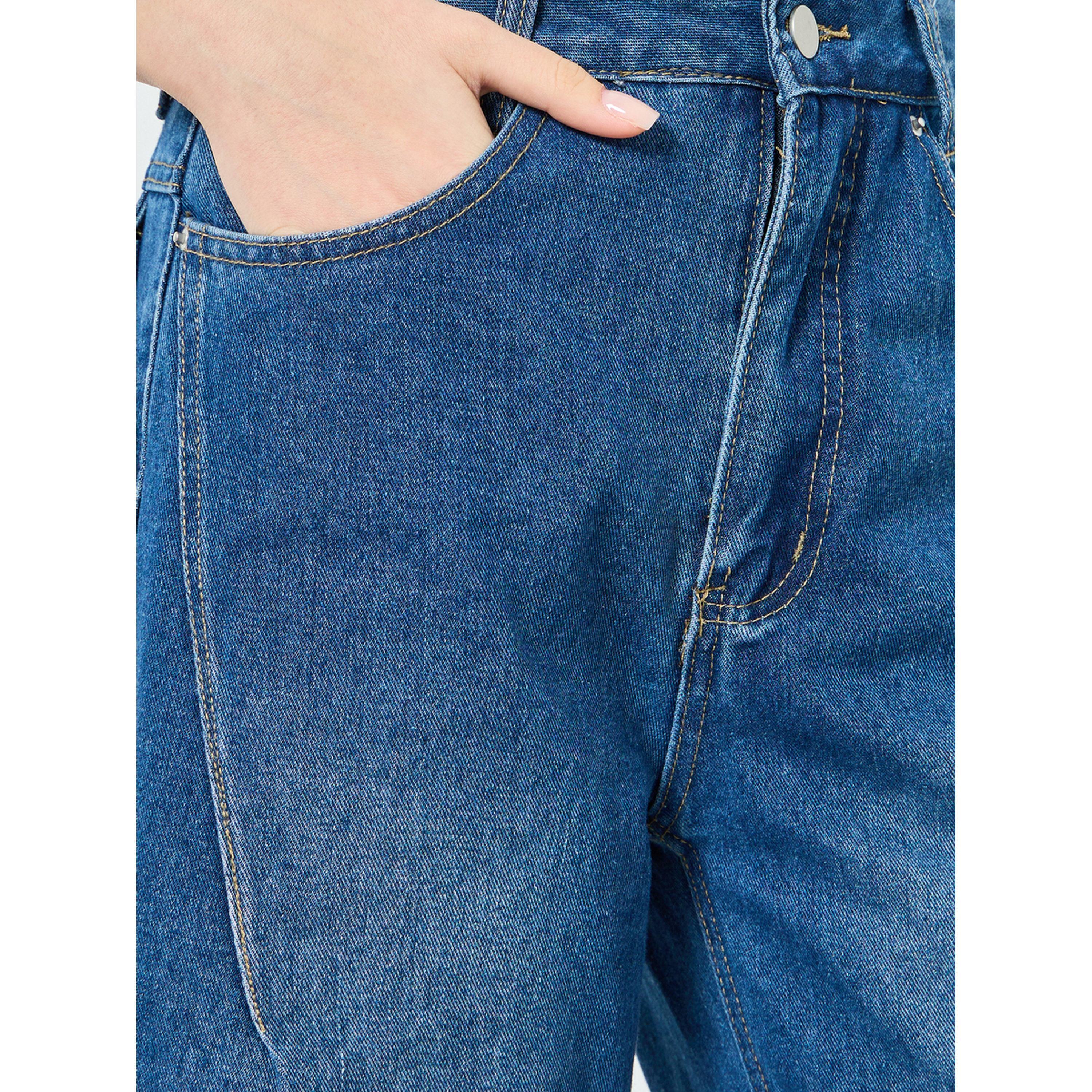 بنطال جينز بخصر مرتفع وقصة مريحة أزرق-women-clothing-bottoms-jeans-image-3