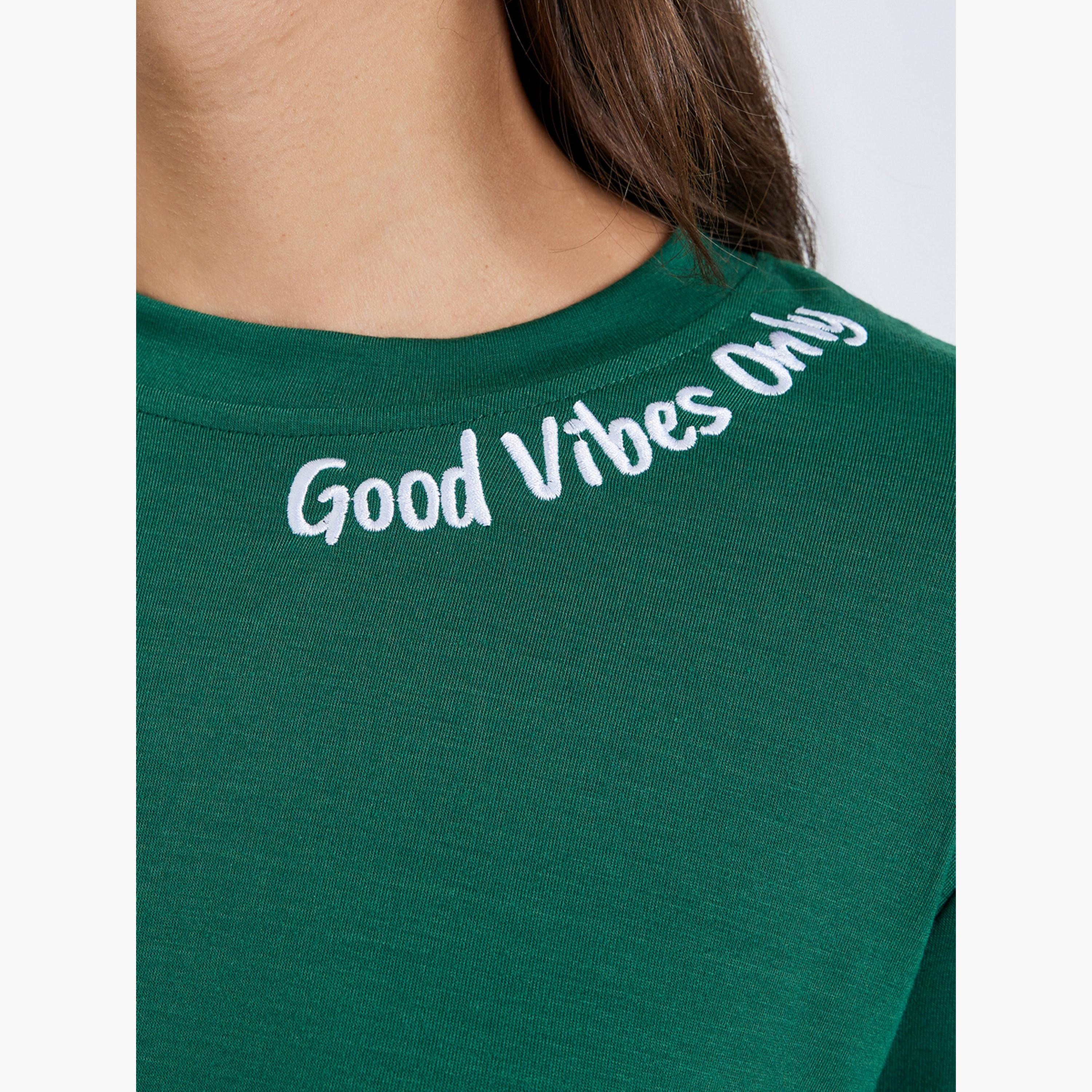 Styli Women Slogan Print Regular Fit T-Shirt-women-clothing-tshirts-image-4
