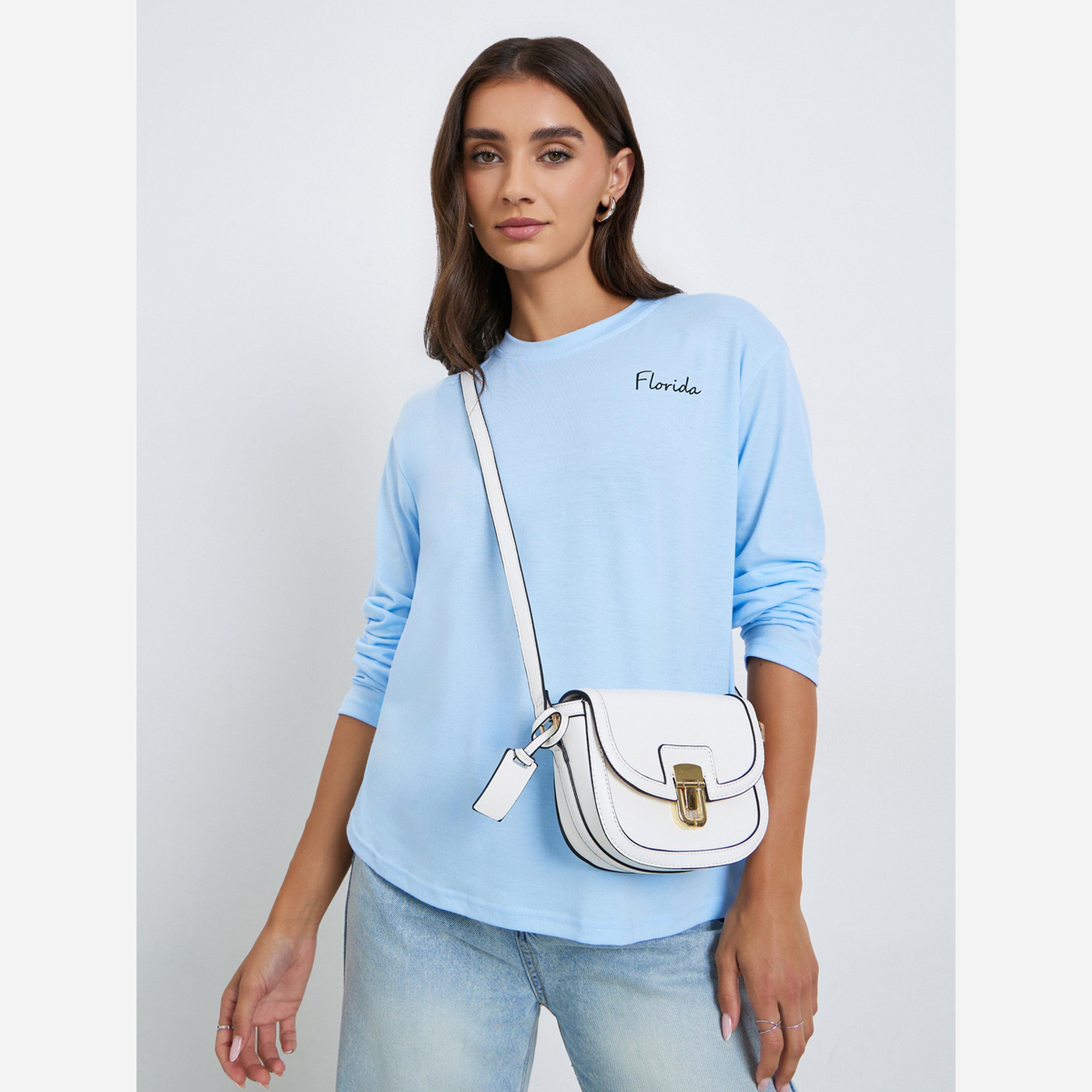 Styli Women Round Neck Regular Fit T-Shirt-women-clothing-tshirts-image-1