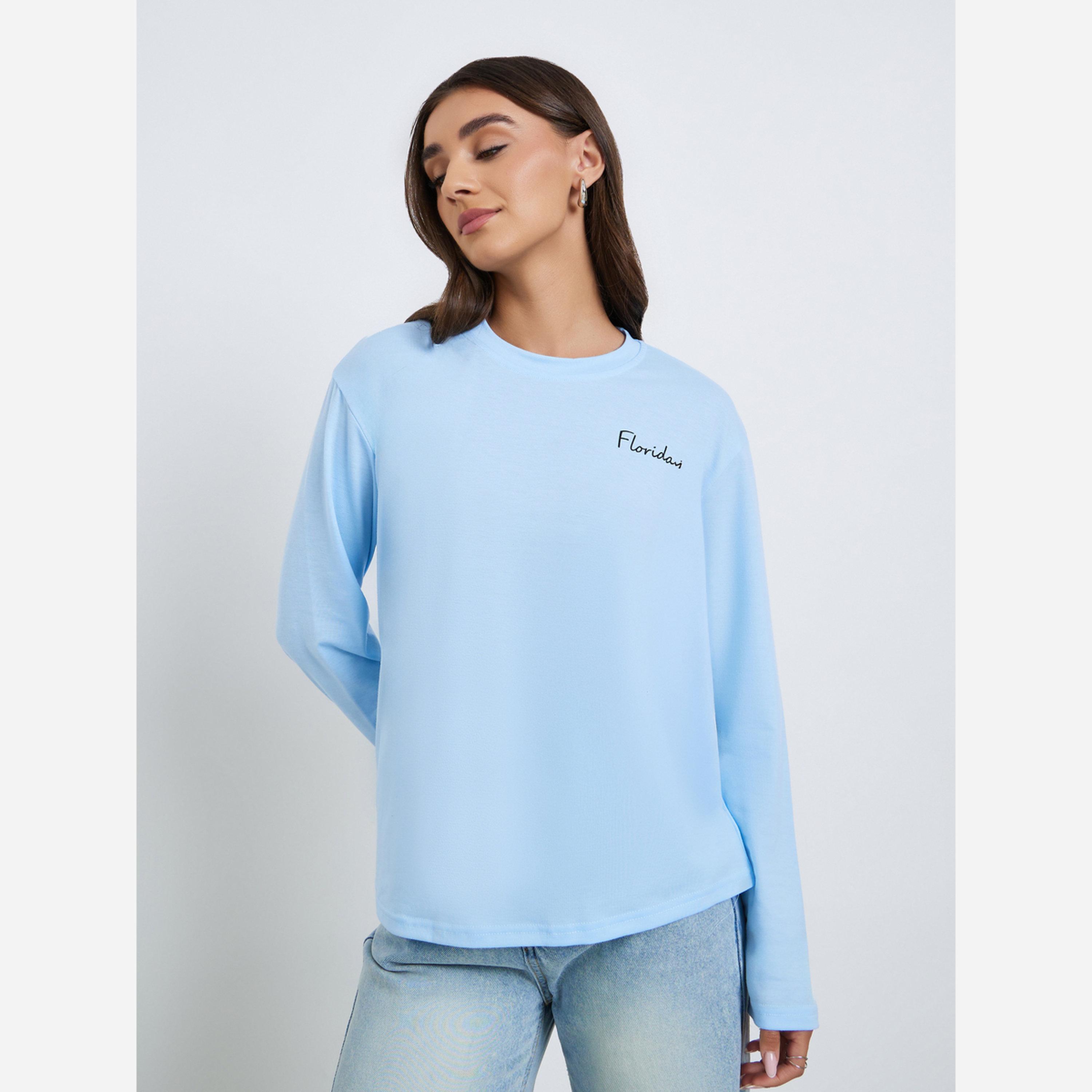 Styli Women Round Neck Regular Fit T-Shirt-women-clothing-tshirts-image-3
