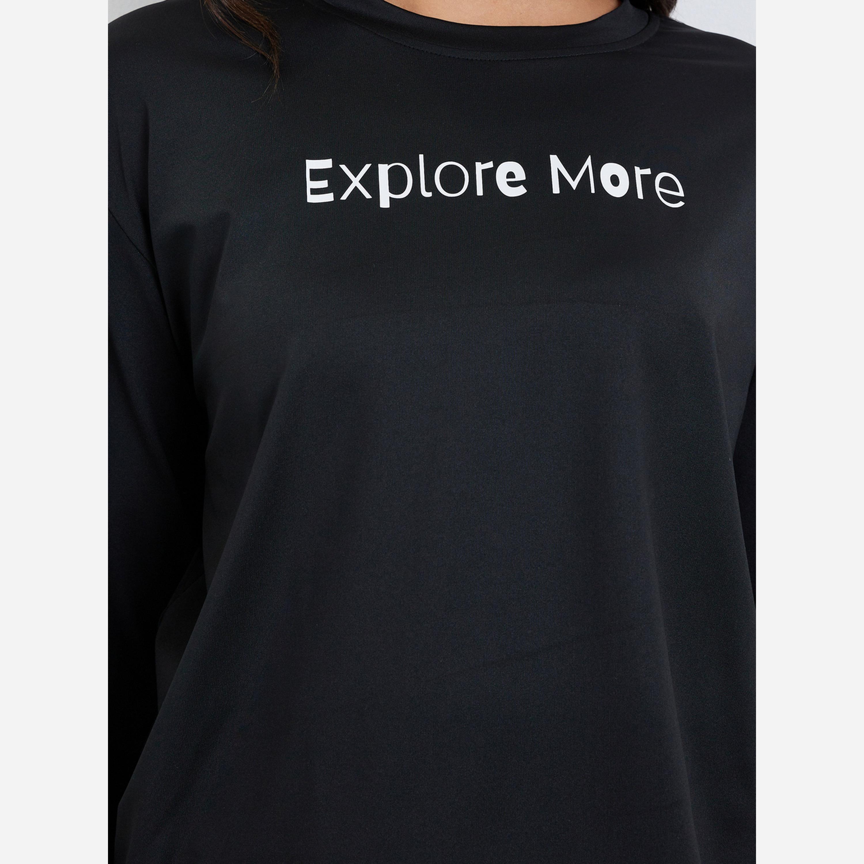 Styli Women Slogan Print Regular Fit T-Shirt-women-clothing-tshirts-image-5