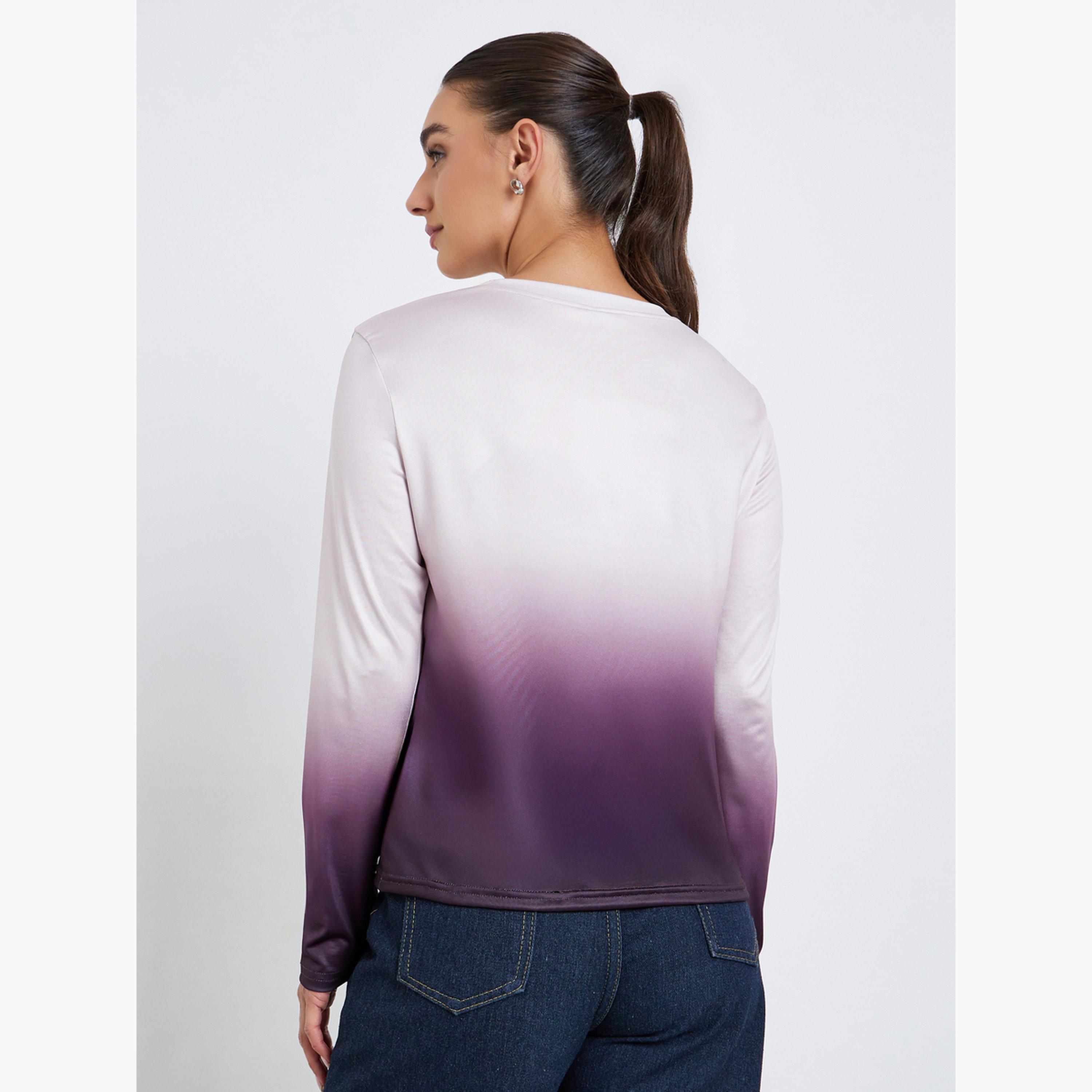 Styli Women Ombre Look Long Sleeve T-Shirt-women-clothing-tshirts-image-4