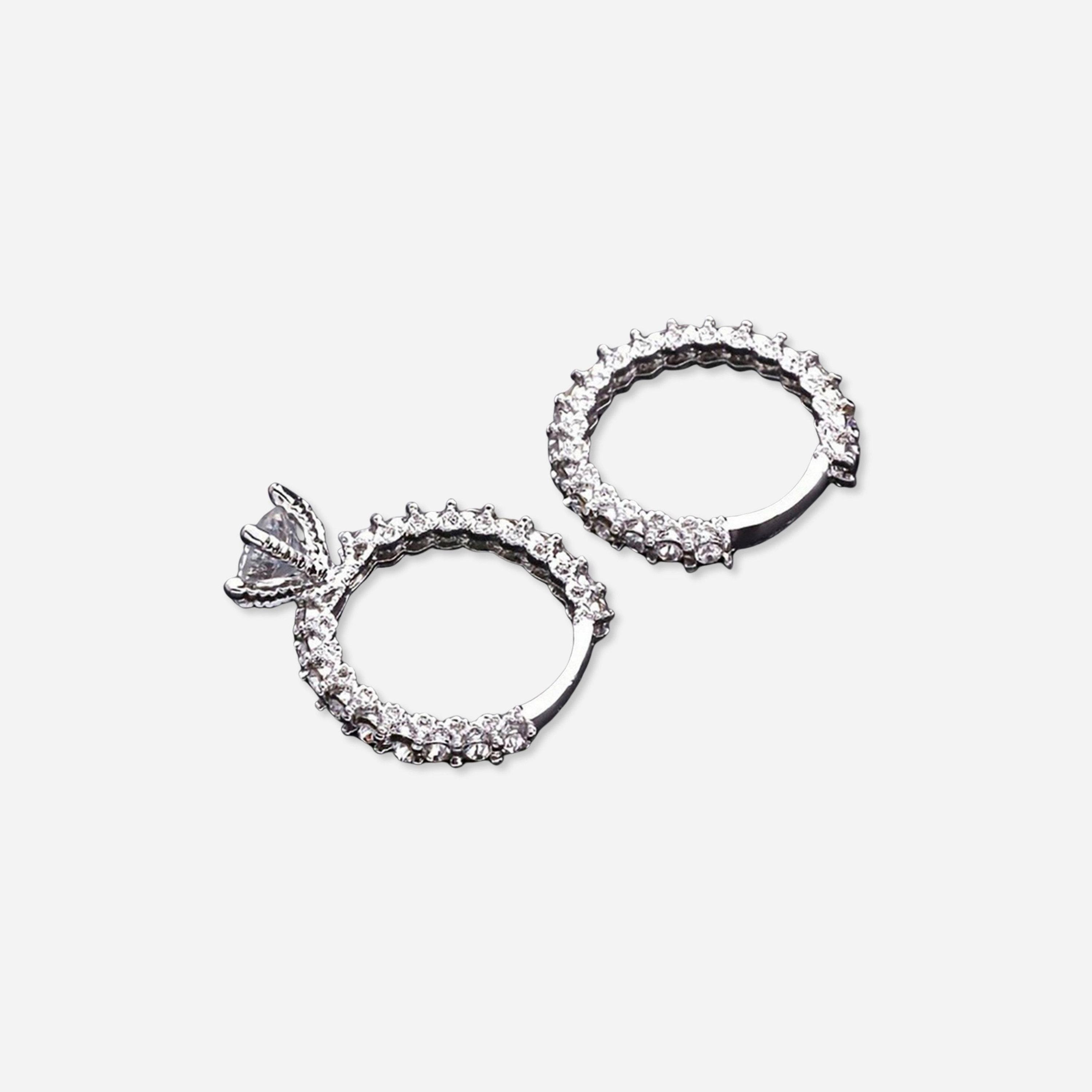 تيك تو - عبوة قطعتين - خواتم مرصعة بالزركونيا-women-watchesandjewellery-jewellery-rings-image-1