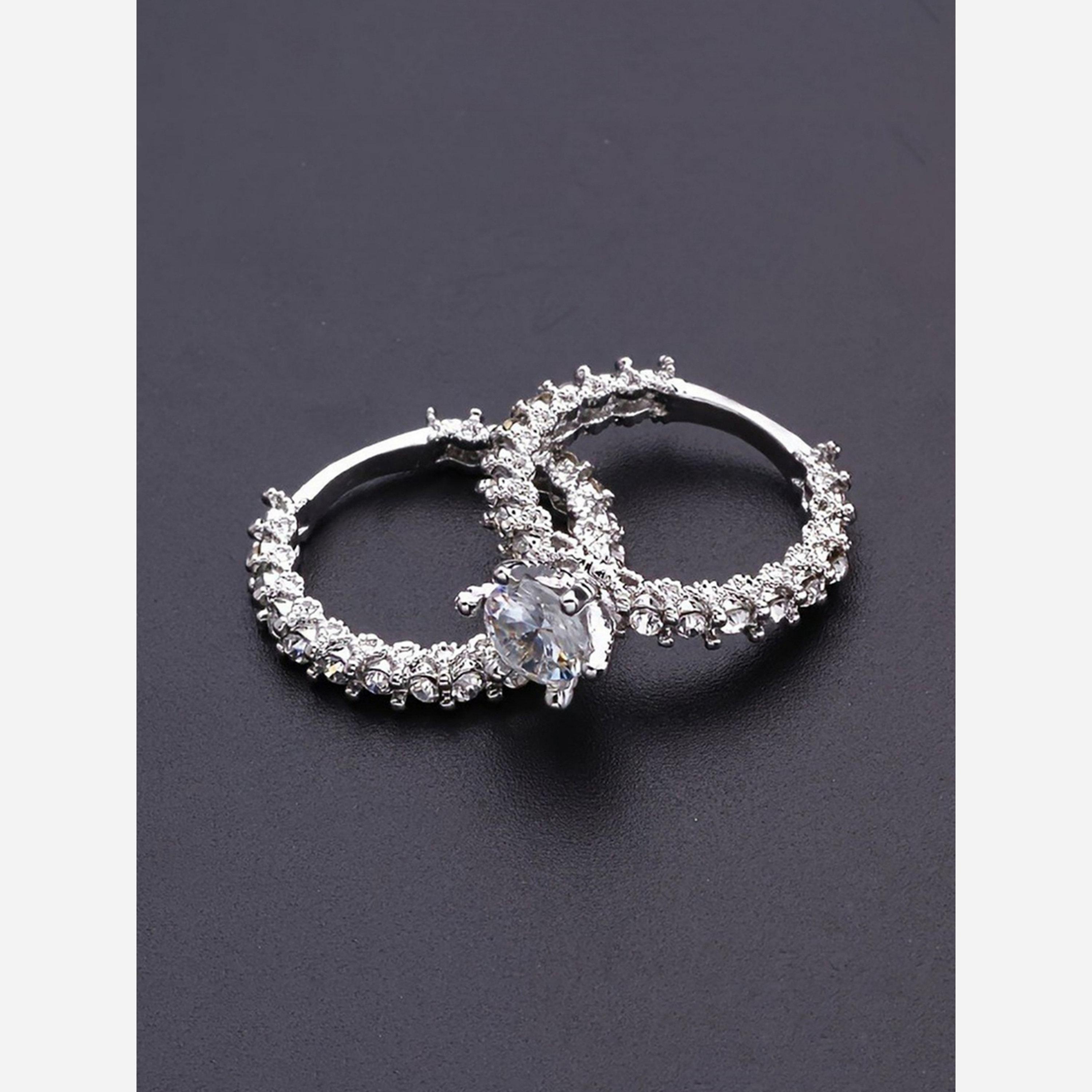 تيك تو - عبوة قطعتين - خواتم مرصعة بالزركونيا-women-watchesandjewellery-jewellery-rings-image-4