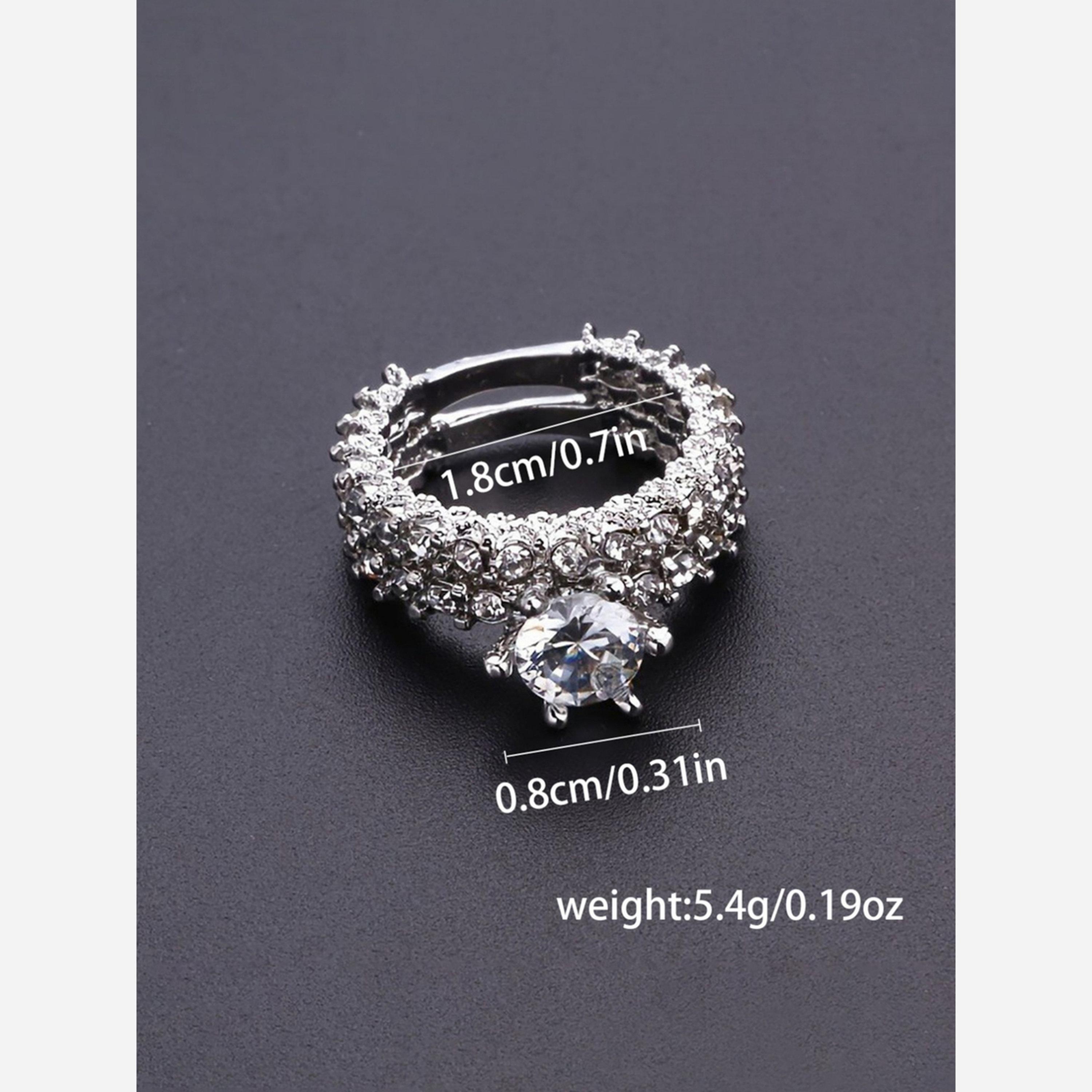 تيك تو - عبوة قطعتين - خواتم مرصعة بالزركونيا-women-watchesandjewellery-jewellery-rings-image-5