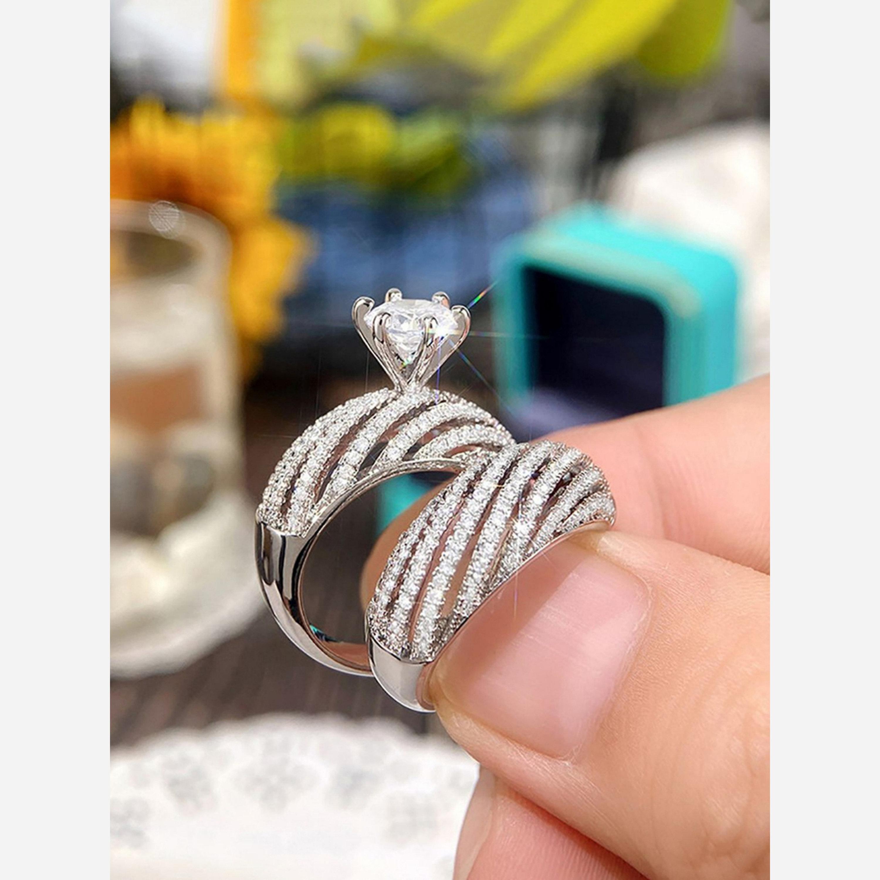 تيك تو - خاتم متعدد اللفات مرصع بأحجار الراين-women-watchesandjewellery-jewellery-rings-image-2